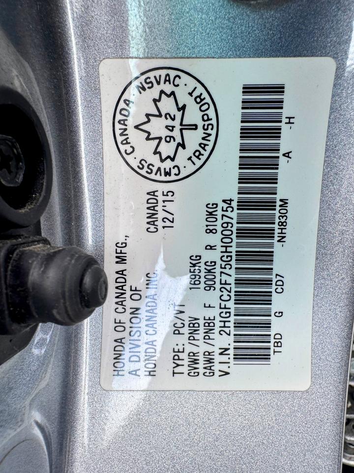 2016 Honda Civic EX Photo