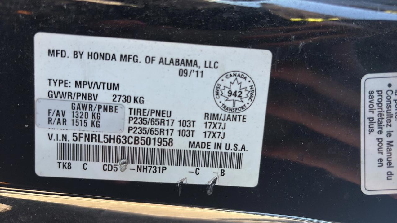 2012 Honda Odyssey  Photo