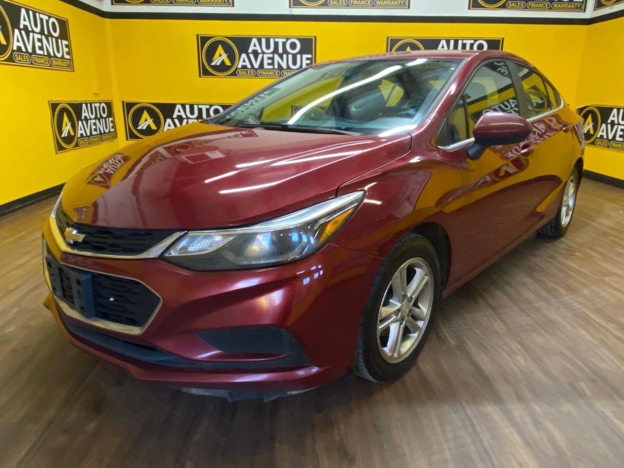 ENJOY RELIABLE PERFORMANCE, COMFORT, AND EFFICIENT EVERYDAY DRIVING WITH THIS 2017 CHEVROLET CRUZE LT. THIS WELLDESIGNED COMPACT SEDAN OFFERS A SMOOTH RIDE, RESPONSIVE HANDLING, AND A PRACTICAL INTERIOR PERFECT FOR DAILY COMMUTES OR WEEKEND TRIPS. STANDARD FEATURES INCLUDE AIR CONDITIONING, POWER WINDOWS AND LOCKS, CRUISE CONTROL, AND ADVANCED SAFETY SYSTEMS SUCH AS MULTIPLE AIRBAGS AND STABILITY CONTROL FOR PEACE OF MIND ON EVERY DRIVE. WITH ITS SATISFYING FUEL ECONOMY AND USERFRIENDLY CABIN, THE CRUZE LT DELIVERS BOTH VALUE AND COMFORT IN ONE PACKAGE. DON&rsquo;T WAIT&mdash;CONTACT US TODAY TO SCHEDULE YOUR TEST DRIVE AND EXPERIENCE IT FOR YOURSELF!<br /><br /> AUTO AVENUE IS AN AMVIC LICENSED DEALERSHIP, COMMITTED TO PROVIDING EXCEPTIONAL SERVICE AND QUALITY VEHICLES WITH FLEXIBLE PAYMENT OPTIONS.