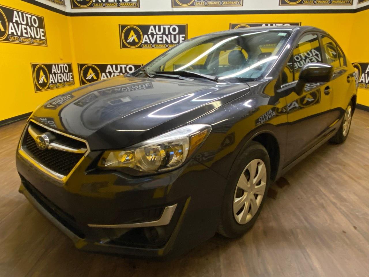 ENJOY ALLWEATHER CAPABILITY, PRACTICAL COMFORT, AND RELIABLE PERFORMANCE WITH THIS 2016 SUBARU IMPREZA 2.0I. THIS VERSATILE COMPACT CAR OFFERS SMOOTH HANDLING, A COMFORTABLE INTERIOR, AND STANDARD ALLWHEEL DRIVE FOR CONFIDENCE IN EVERY SEASON. STANDARD FEATURES INCLUDE AIR CONDITIONING, POWER WINDOWS AND LOCKS, CRUISE CONTROL, AND ADVANCED SAFETY SYSTEMS SUCH AS MULTIPLE AIRBAGS AND STABILITY CONTROL FOR PEACE OF MIND ON EVERY DRIVE. WITH ITS FUNCTIONAL CARGO SPACE AND USERFRIENDLY DESIGN, THE IMPREZA 2.0I DELIVERS BOTH VALUE AND PRACTICALITY IN ONE WELLROUNDED PACKAGE. DON&rsquo;T WAIT&mdash;CONTACT US TODAY TO SCHEDULE YOUR TEST DRIVE AND EXPERIENCE IT FOR YOURSELF!<br /><br />AUTO AVENUE IS AN AMVIC LICENSED DEALERSHIP, COMMITTED TO PROVIDING EXCEPTIONAL SERVICE AND QUALITY VEHICLES WITH FLEXIBLE PAYMENT OPTIONS. <br/>