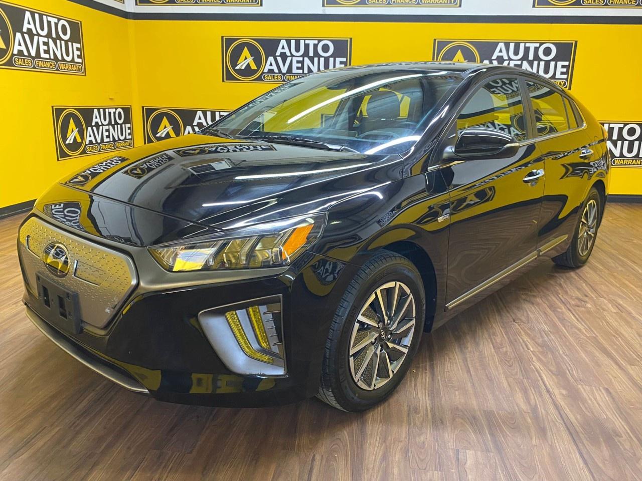 Contact Auto Avenue Airdrie today for information on dozens of vehicles like this 2020 Hyundai Ioniq Electric Ultimate.<br /><br />This 2020 Hyundai Ioniq Electric is an excellent city car, offering impressive efficiency, a quiet and comfortable ride, and a suite of modern tech features. This model year is a significant upgrade from its predecessor, with a larger battery and more range, making it a highly practical and enjoyable choice for eco-conscious drivers. <br />Key features of this vehicle include:<br />Upgraded battery and range: The 2020 model features a larger 38.3 kWh battery, boosting its electric range to 274 km on a single charge under ideal conditions.<br />Faster charging: Charging is faster than the previous model, with a 7.2 kW onboard charger. When using a 100 kW DC fast-charging station, it can reach 80% charge in under an hour.<br />Modern infotainment: A larger 10.25-inch touchscreen infotainment system with navigation is available on the higher-end trims, though standard models still offer an 8.0-inch screen. All systems include Apple CarPlay and Android Auto.<br />Advanced safety features: This Ioniq comes standard with the SmartSense suite of driver-assistance features, including Forward Collision-Avoidance Assist with Pedestrian Detection, Lane Keeping Assist, and adaptive cruise control.<br />Premium interior comfort: Even the base trim offers heated front seats, with higher trims adding features like a heated steering wheel, ambient interior lighting, and a power sunroof.<br />Mileage: With 56,597 kilometers on the odometer, this electric vehicle has been well-maintained and has plenty of life left to offer. <br />This 2020 Hyundai Ioniq Electric is a fantastic value for a used EV, especially for drivers primarily focused on city and suburban commuting. It provides a quiet, refined driving experience with a range of modern features in a reliable package.<br /> Quality and prestige abound with this Hyundai Ioniq Electric Ultimate. Low, low mileage coupled with an exacting maintenance program make this vehicle a rare find. <br/> A truly breathtaking example of pure vehicle design achievement...this is the vehicle of your dreams! The look is unmistakably Hyundai, the smooth contours and cutting-edge technology of this Hyundai Ioniq Electric Ultimate will definitely turn heads.<br /><br />AUTO AVENUE IS AN AMVIC LICENSED DEALERSHIP, COMMITTED TO PROVIDING EXCEPTIONAL SERVICE AND QUALITY VEHICLES WITH FLEXIBLE PAYMENT OPTIONS.<br /><br />GIVE US A CALL AT (403) 438-8884 OR EMAIL SALES@AUTOAVENUE.COM. WE&rsquo;RE LOCATED AT 211 EAST LAKE CRESCENT NE, AIRDRIE, AB T4A 2H7.<br /><br />AUTO AVENUE: YOUR DESTINATION FOR QUALITY CARS AND FLEXIBLE PAYMENTS. <br/>