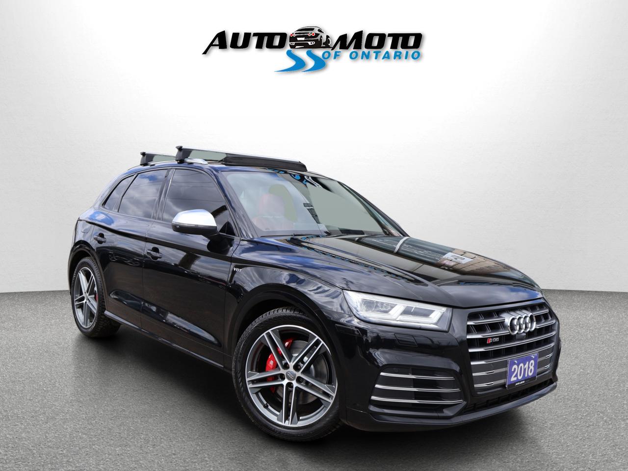 Used 2018 Audi SQ5 3.0T TECHNIK AWD CERTIFIED *28 SERVICE RECORDS* CAMERA NAV BLUETOOTH LEATHER HEATED SEATS PANO ROOF CRUISE ALLOYS for sale in Burlington, ON