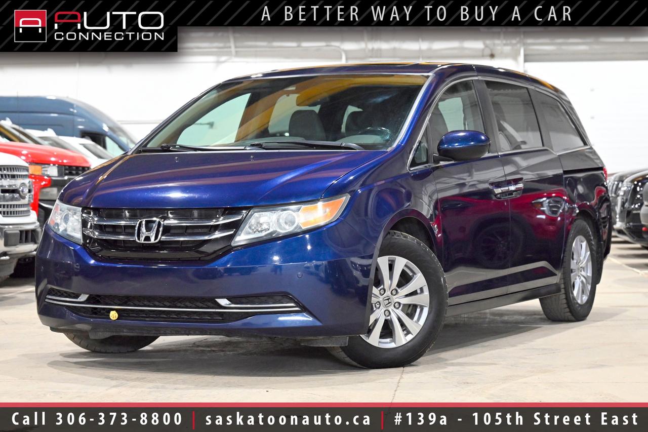 Used 2015 Honda Odyssey EX-L - REAR DVD - HEATED LEATHER - SUNROOF - SK VAN for sale in Saskatoon, SK