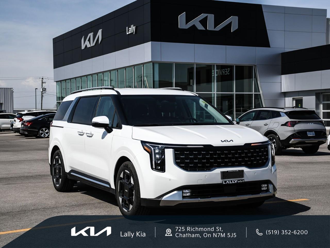 <p>2026 Kia Carnival EX+ | Dealer Demo | Low KMs | 8-Passenger | Clean CarFax</p><ul><li><p><strong>Condition:</strong> Low KMs, Accident Free / No Accidents / Clean CarFax</p></li><li><p><strong>Performance:</strong> Front-Wheel Drive (FWD), 3.5L V6 Engine, Automatic Transmission</p></li><li><p><strong>Seating & Comfort:</strong> 8-Passenger Seating, Leather Seating, Heated Front Seats, Heated Steering Wheel, Tri-Zone Climate Control, Power Sliding Doors</p></li><li><p><strong>Technology:</strong> Large Touchscreen Display, Apple CarPlay & Android Auto, Bluetooth Connectivity, Navigation System, Smart Key w/ Push Button Start</p></li><li><p><strong>Safety:</strong> Blind Spot Monitoring, Forward Collision-Avoidance Assist, Lane Keep Assist, Adaptive Cruise Control, Backup Camera</p></li><li><p>Financing Available</p></li><li><p>Trade-Ins Welcome</p></li><li><p>Extended Warranty Options</p></li></ul><p>Every used vehicle undergoes a 135-point inspection.</p><p>Pre-owned vehicles are supplied with one key. Any additional keys received from the previous owner will be included at delivery at no charge. Extra keys may be purchased if desired.</p><p><strong>Important Notice: Demo Vehicle Availability</strong></p><p>To ensure that the demo vehicle you are interested in is available when you arrive, please call ahead and schedule an appointment. We recommend booking in advance to avoid any inconvenience.</p><p>Thank you for your understanding!</p><p></p> <p>We use no hassle no haggle live market pricing! Save money and time.</p><p>All prices shown include all fees. Reconditioning and Full Detailing. Taxes and Licensing extra.</p><p>All Pre-Owned vehicles come standard with one key. If we received additional keys from the previous owner they will be with the vehicle upon delivery at no cost. Additional keys may be purchased at customers requested and expense.</p><p>Book your appointment today!</p>