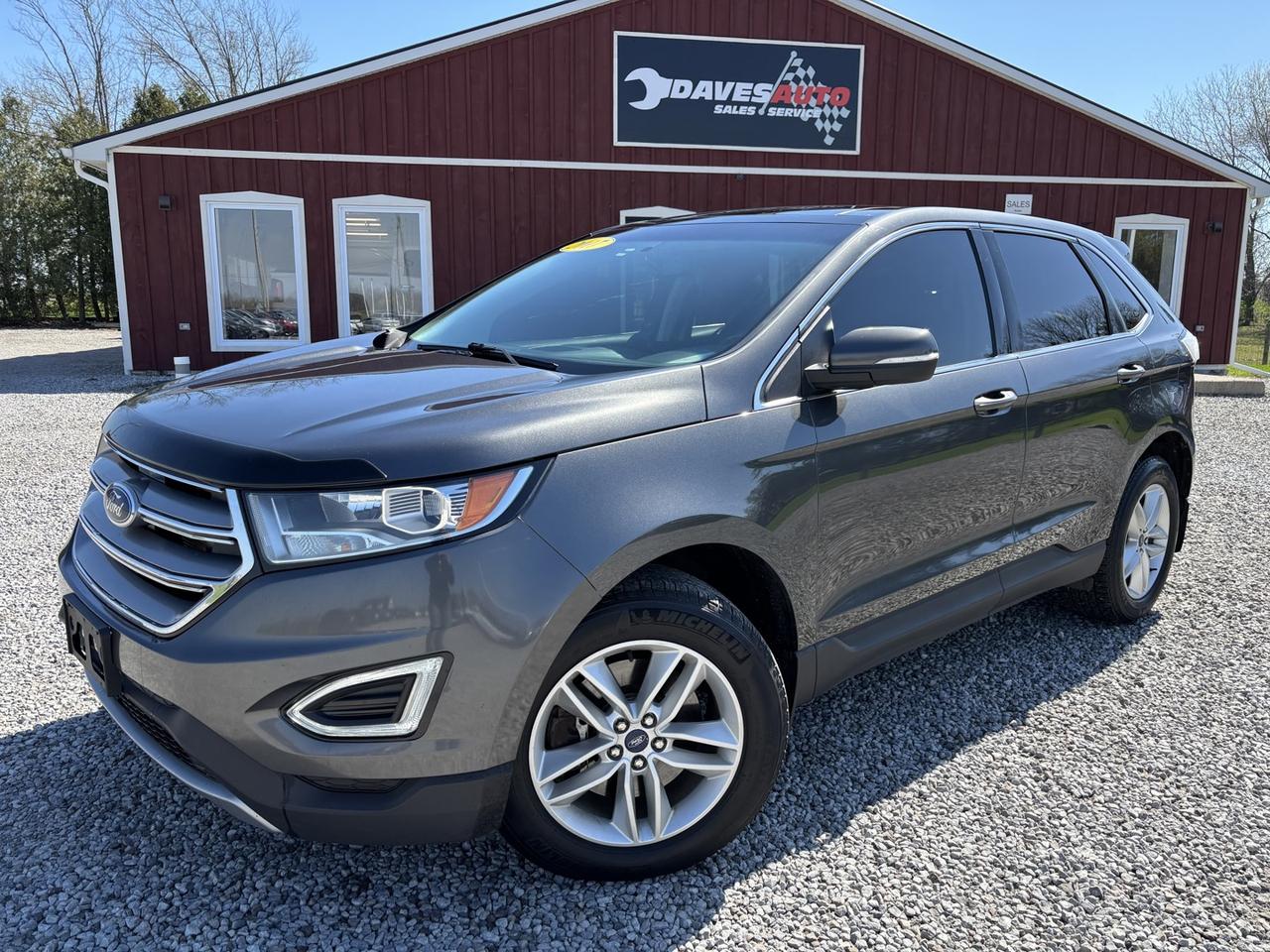<p dir=ltr><span>30 year family business with a 4.6 Google rating! *AWD*HEATED SEATS*PANO ROOF*BACKUP CAM*NAV* This 2017 Ford Edge will be sold with an Ontario Safety Certificate at no extra charge through our multi-point inspection process to provide you with the best quality pre-owned experience. Complete Carfax reports come with every vehicle sale and are readily available. Financing available as well at Daves Auto through TD Auto finance for all models 2016 and newer! </span><span> 2018-2026 models range from as low as 6.79%-9.49% and 2016-2018 models range from 8.49%-9.49%.</span><span> All vehicles with XM Capability come with 3 free months of Sirius XM. Daves Auto continues to serve its customers with quality, unbranded pre-owned vehicles, certifying every vehicle inside the list price disclosed. Tinting available for $99/window.</span></p><p><span id=docs-internal-guid-10e97810-7fff-8dbc-4b20-aea2aec35bbb></span></p><p dir=ltr><span>Established in 1996, Daves Auto has been serving the Haldimand, West Lincoln and Ontario area with the same quality for 30 years! With growth, Daves Auto now has a lot with approximately 70 vehicles and a service building on-site to safety all vehicles in-house. If you are looking at this vehicle and need any additional information, please feel free to call us or come visit us at 7109 Canborough Rd. Dunnville, Ontario. Find us on Instagram @ daves_auto_2020 and become more familiar with our family business! Please call in advance to ensure availability.</span></p>