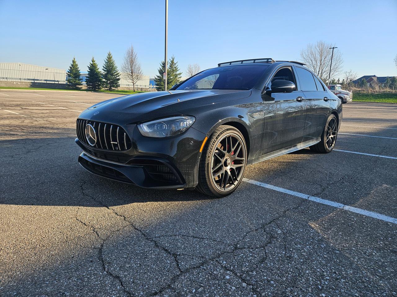 <p>Just had full B service at Mercedes. NEW tires</p><p>NOT WINTER DRIVEN just pulled out for the season, very very well maintained.</p><p>&nbsp;</p><p>LIKE NEW, very HIGH SPEC car, night package, upgraded audio, full AMG carbon package, yellow stitching and so much more.</p><p>&nbsp;</p><p>CERTIFIED WITH 2 YEAR WARRANTY INCLUDED!!!</p><p><span style=color: #e2e5e9; font-family: Segoe UI Historic, Segoe UI, Helvetica, Arial, sans-serif; font-size: 15px; white-space-collapse: preserve; background-color: #252728;>Financing available for everyone with - Bad Credit - No Credit - Study Permit - Work Permit- Bankruptcy - Repos - First-time buyers - Consumer Proposal - Uber Drivers - ODSP ✅✅✅✅✅ ✅We Approve Everyone with all types of credit</span></p><p>WE FINANCE EVERYONE REGARDLESS OF CREDIT !!!</p><p>VOTED BRANTFORDS BEST USED CAR DEALER 2024 AND 2025 !!!!</p><p><span style=color: #3a3a3a; font-family: Roboto, sans-serif; font-size: 12px; background-color: #eeeeee;>Taxes, license are not included in listing price.</span></p><p>Looking for a thrilling driving experience? Right Choice Auto is excited to present this stunning 2021 Mercedes-Benz E-Class AMG E 63 S 4MATIC+ Sedan! This head-turning blue sedan, with a sleek black interior, combines luxury and performance in a way that only a Mercedes-Benz can. With a powerful 4L engine and all-wheel drive, this car is ready to deliver an exhilarating ride in any weather condition. This meticulously maintained vehicle has only 65,000 km on the odometer, promising many more years of driving pleasure.</p><p>The AMG E 63 S is more than just a car; its a statement. This sedan offers a driving experience that will leave you breathless. The interior is designed to wrap you in comfort, providing a sanctuary of luxury while you command the road. The responsive automatic transmission ensures smooth gear changes, allowing you to fully enjoy the thrill of the powerful engine. If youre looking for a vehicle that seamlessly blends performance and sophistication, then this is the car for you.</p><p>Here are a few standout features of this incredible 2021 Mercedes-Benz AMG E 63 S 4MATIC+ Sedan:</p><ul><li><strong>AMG-Tuned Engine:</strong> Experience raw power and exhilarating acceleration.</li><li><strong>4MATIC+ All-Wheel Drive:</strong> Provides exceptional grip and control in all conditions.</li><li><strong>Luxurious Interior:</strong> Indulge in premium materials and cutting-edge technology.</li><li><strong>Sporty and Aggressive Styling:</strong> Turn heads wherever you go.</li><li><strong>Advanced Driver-Assistance Systems:</strong> Stay safe and confident on the road.</li></ul><p><strong><em>Powered by AutoIntelligence&trade;</em></strong> Vehicle information has been generated using artificial intelligence and is provided for informational purposes only. While efforts are made to ensure accuracy, please confirm all details directly with the dealer.</p>