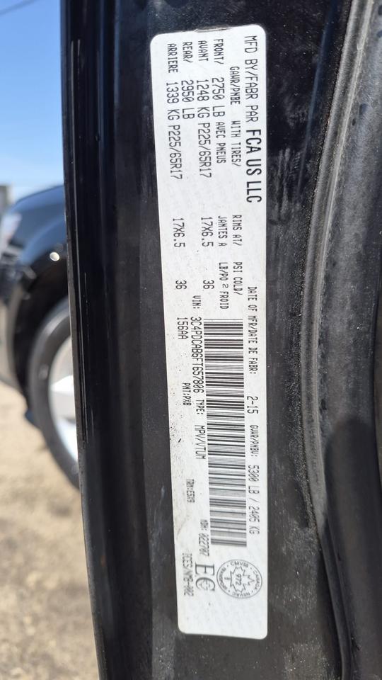 2015 Dodge Journey SE PLUS, 7 PASSENGER, 4 CYL, 195KMS, CERTIFIED Photo