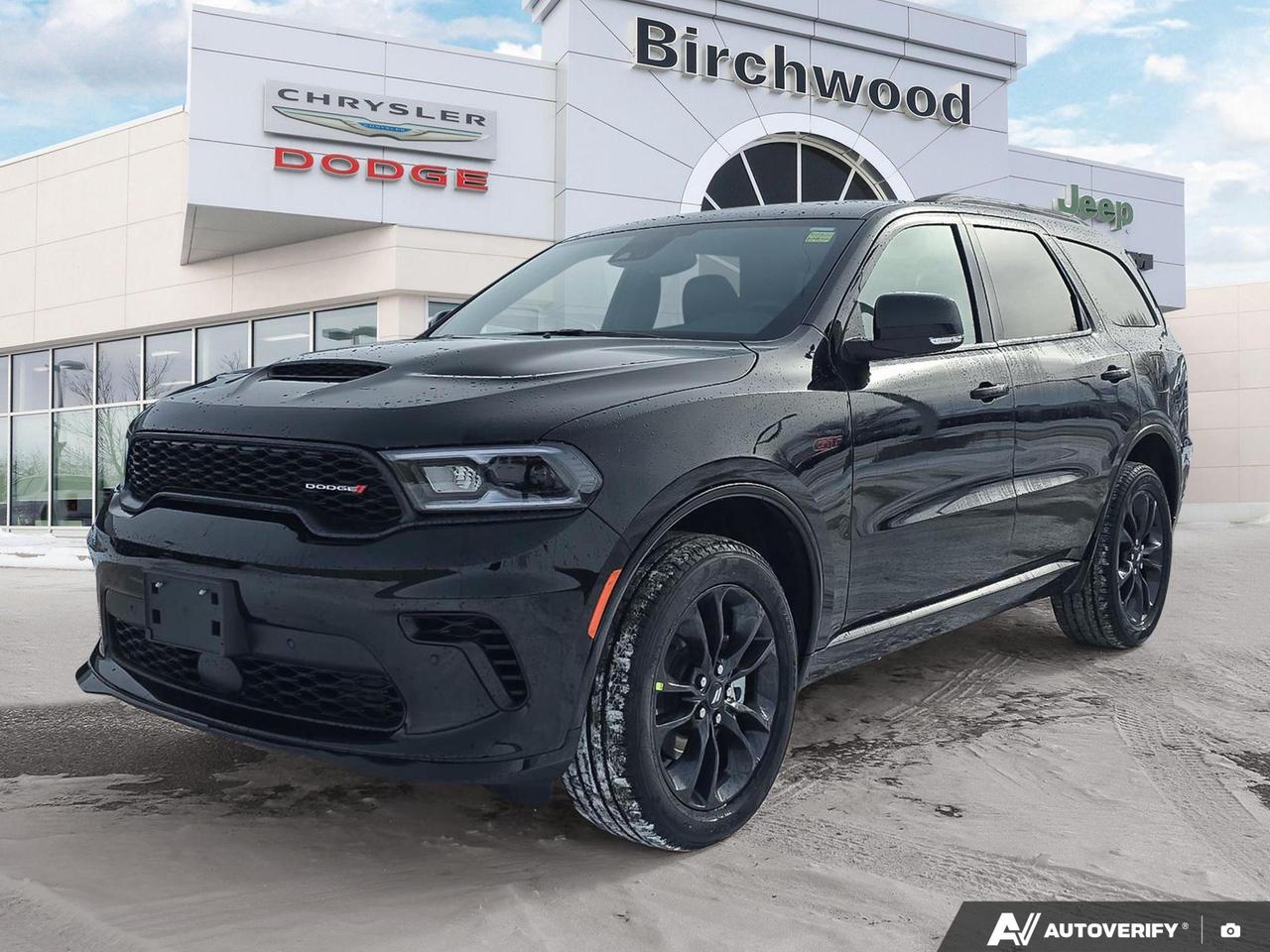 LED low/highbeam headlamps
ParkView Rear BackUp Camera
ParkSense Rear Park Assist System with stop
BlindSpot and CrossPath Detection
Pushbutton start
Rear seat reminder alert
Rainsensing windshield wipers
Heavyduty 4wheel antilock disc brakes
Advanced multistage front air bags
Remote start system
Heated steering wheel
Front heated seats
Power liftgate
Supplemental front seatmounted side air bags
Experience the future of SUVs with the all-new 2026 Dodge Durango GT! This cutting-edge vehicle combines power, comfort, and advanced technology to deliver an unparalleled driving experience.

Key Features:
- Advanced 3.6L Pentastar VVT V6 engine with ESS for optimal performance
- Sophisticated All-Wheel Drive system for superior traction and handling
- Luxurious interior with heated leather seats and steering wheel
- State-of-the-art Uconnect 5 Nav system with 10.1 display
- Innovative 4G LTE Wi-Fi hotspot for seamless connectivity
- Comprehensive safety features including Blind Spot Detection and Rear Cross Path Detection
- Sleek exterior design with 20 Fine Silver Aluminum wheels

Dont miss your chance to own this exceptional SUV! Reserve your 2026 Dodge Durango GT today at Birchwood Chrysler Dodge Jeep Ram. Contact us to schedule a personalized consultation or book a test drive to experience the future of driving firsthand.
Birchwood Chrysler Dodge is your choice for New Chrysler, Dodge, Jeep, RAM vehicles in Winnipeg. 
 
With us, Experience is Everything. Complete as much or as little of your purchase online as you like. All pricing you see is what you pay. No hidden fees. All new vehicle special offers and discounts are already calculated in the pricing. On our website you can choose payment options and terms knowing these are transparent and accurate.

Start your purchase online to build your exact pricing to your specifics like how much money down, vehicle trade and any accessories or added optional protection that suits your needs.

Any questions let us know by calling (204) 774-4444, wed love to send you a video to clarify any questions about a vehicle!

Visit us in store at 90-3965 Portage Ave in the Birchwood Autopark.

Dealer permit #5686
Dealer permit #5686