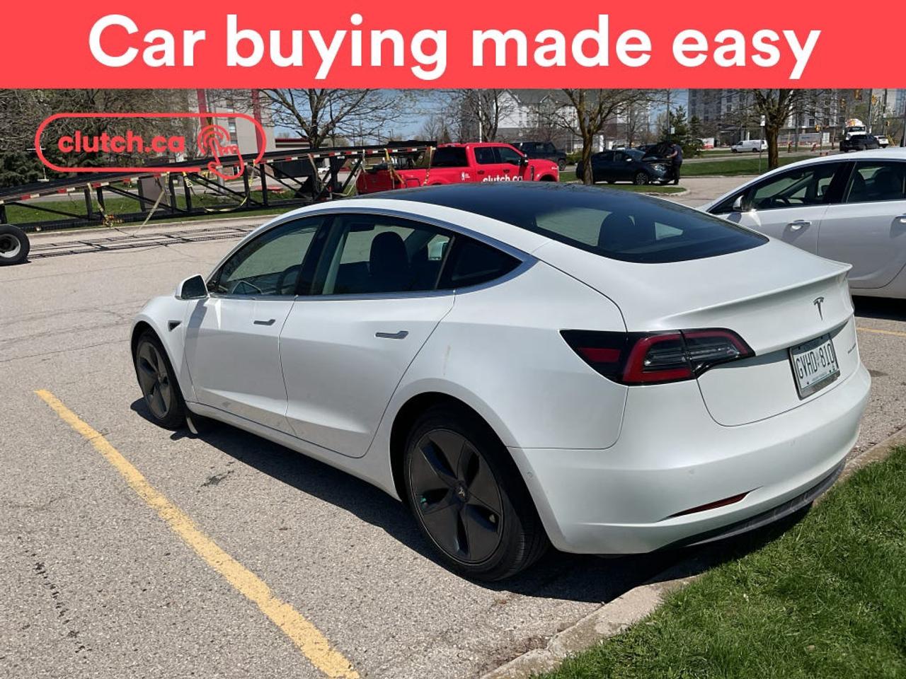 NO ACCIDENTS / CLEAN CARFAX / 1 OWNER / Brake Assist, Auto Dimming Rearview Mirror, Front Heated Seats and more!<br> <br>Clutch is the largest online used car retailer in Canada, delivering a seamless, hassle-free car-buying experience to drivers everywhere. Shop thousands of used cars online, get the right one delivered to your door, and enjoy peace of mind with our 10-Day Money-Back Guarantee. How sweet is that? To learn more, visit clutch.ca.<br> <br>The top features for this car include:<br> <br>Electric Parking Brake<br>Brake Assist<br>Auto Dimming Rearview Mirror<br>Front Heated Seats<br>Power Lumbar Support<br>Rear Heated Seats<br>Folding Rear Seats<br>Driver Seat Memory System<br>Climate Control<br>Dual Zone Front Climate Control<br>Rear Climate Vents<br>Premium Sound System<br>Touchscreen Display<br>GPS Navigation<br>Cruise Control<br>Adaptive Cruise Control<br>Integrated Garage Door Opener<br>12V Outlet<br>Hands Free Device Connectivity<br>USB Input<br>Front View Camera<br>Power Folding Exterior Mirrors<br>Lane Departure Warning<br>Active Lane Keep Assistance<br>Blindspot Sensors<br>Forward Collision Mitigation<br>Rear Collision Warning<br>Pedestrian Detection<br>One-Touch Windows<br>Rear Window Defroster<br>Panoramic Sunroof<br>Hill Assistance<br>Automatic High Beams<br>Rear View Camera<br>Parking Sensors<br>Rear Parking Sensors<br>Power Driver Seat<br>Power Passenger Seat<br>DC Fast Charging<br>Ambient Lighting<br>Front Trunk<br>Painted Calipers<br> <br>Seamless home delivery - Delivery to your door in a matter of days. Available on select packages.<br> <br>Try it out for 10 days - If you do not like it, we will take it back. <br> <br>Quality assured - All cars go through our rigorous 210-point inspection and reconditioning process.<br> <br>Peace of mind - Warranty and protection plans available.<br> <br>Haggle-free - No haggling or hard sells.<br> <br>100% Transparency - Full inspection reports on every car, including high-res photography and a free Carfax report.<br> <br>Listed price is for cash purchase only and does not include taxes, Shipping Fees (if applicable), Delivery Fees (if applicable), government licensing fees.<br> <br>Previous Provincial Registrations:<br>Ontario<br> <br>Stock # 99373