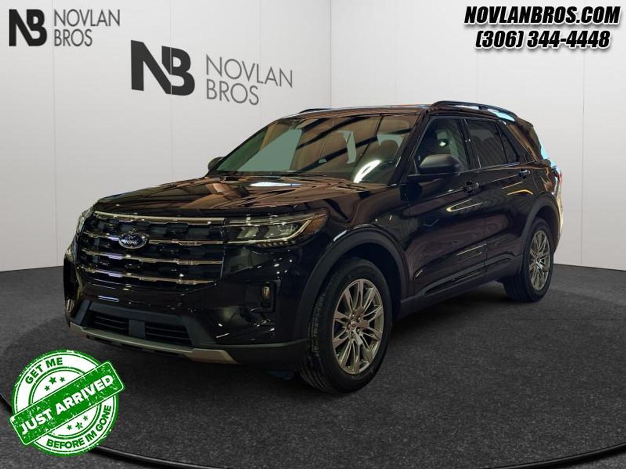 <b>Heated Seats,  Adaptive Cruise Control,  Lane Keep Assist,  Collision Alert,  Power Liftgate!</b><br> <br> <br> <br>Check out our great inventory of new vehicles at Novlan Brothers!<br> <br>This 2026 Ford Explorer is comfortable and practical, perfectly suited for you and your family. <br> <br>This Ford Explorer is the ultimate lifestyle vehicle with plenty of style and space for all of your passengers and cargo. It has the hauling capabilities of a midsize SUV combined with strong off-road capabilities. Whether your next family adventure is to the grocery store or over a high mountain pass, the Ford Explorer was built to get you there with ease.<br> <br>This Agate Black SUV has a 10 Speed Automatic transmission and is powered by a 300HP 2.3L 4 Cylinder Engine. <br> <br> Our Explorers trim level is Active. Standard features on this Explorer Active include FordPass Connect 5G mobile hotspot internet access, adaptive cruise control, smart device remote engine start, and a power liftgate for rear cargo access. On the inside, occupants are treated to heated front seats, voice-activated dual-zone climate control, and a 13.2-inch infotainment screen with wireless Apple CarPlay and Android Auto. Safety features also include lane keep assist with lane departure warning, collision mitigation, automatic emergency braking, evasion assist, and rear parking sensors. This vehicle has been upgraded with the following features: Heated Seats, Adaptive Cruise Control, Lane Keep Assist, Collision Alert, Power Liftgate, Mobile Hotspot.<br><br> View the original window sticker for this vehicle with this url <b><a href=http://www.windowsticker.forddirect.com/windowsticker.pdf?vin=1FMUK8DH2TGB02661 target=_blank>http://www.windowsticker.forddirect.com/windowsticker.pdf?vin=1FMUK8DH2TGB02661</a></b>.<br> <br>To apply right now for financing use this link: <a href=http://novlanbros.com/credit/ target=_blank>http://novlanbros.com/credit/</a><br><br> <br/>    3.49% financing for 84 months. <br> Payments from <b>$817.27</b> monthly with $0 down for 84 months @ 3.49% APR O.A.C. ( Plus applicable taxes -  Plus applicable fees   ).  Incentives expire 2026-04-30.  See dealer for details. <br> <br><br> Come by and check out our fleet of 20+ used cars and trucks and 90+ new cars and trucks for sale in Paradise Hill.  o~o