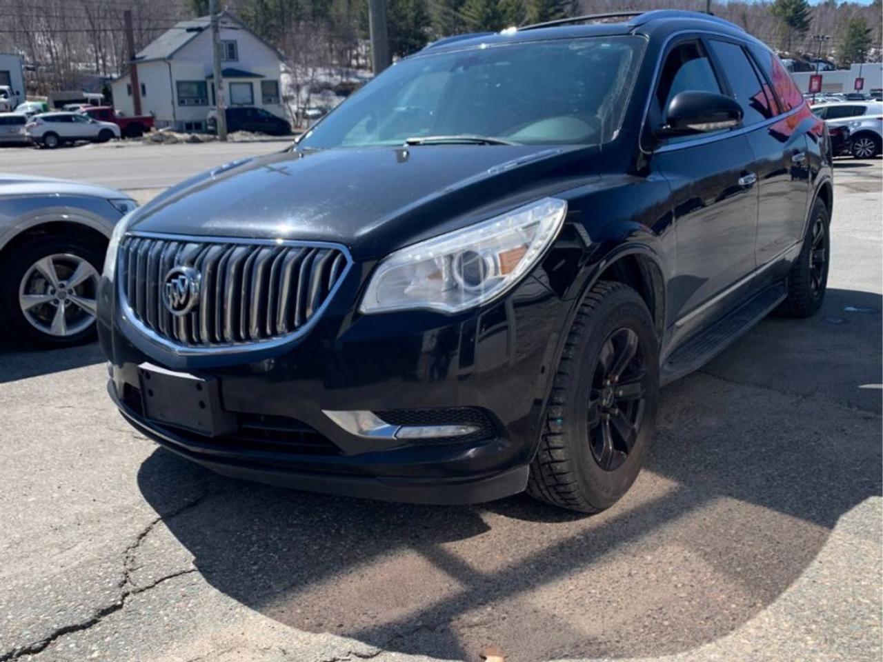 ** ** SPECIAL LIMITED TIME OFFER ** ** PURCHASE ANY VEHICLE THIS WEEK AND RECEIVE 4 BRAND-NEW ALL-SEASON TIRES AT NO ADDITIONAL COST!!! DON   T MISS THIS EXCLUSIVE CHANCE TO UPGRADE YOUR RIDE AND STAY PREPARED FOR ANY WEATHER!!! <br><br>EXCITING NEWS FROM FIRST CHOICE MOTORS! Our brand-new online showroom is now open to the public, bringing the ultimate car shopping experience right to your fingertips! Enjoy a 100% online car shopping experience, with over 500 certified vehicles in stock, comprehensive protection plans, and thousands of new auto parts & accessories available! Plus, for a limited time, were offering FREE deliveries across Ontario on all vehicle purchases! Dont miss out   visit Shop.fcmotors.ca to find and upgrade your perfect vehicle today!<br><br>Welcome to First Choice Motors, the largest car dealership in Toronto of pre-owned cars, SUVs, and vans priced between $5000-$15,000. With an impressive inventory of over 300 vehicles in stock, we are dedicated to providing our customers with a vast selection of affordable and reliable options. <br><br>Were thrilled to offer a used 2017 Buick Enclave PREMIUM, black color with 162,000km (STK#9740) This vehicle was $16990 NOW ON SALE FOR $15990. It is equipped with the following features:<br>- Automatic Transmission<br>- Leather Seats<br>- Sunroof<br>- Heated seats<br>- Navigation<br>- All wheel drive<br>- Bluetooth<br>- Reverse camera<br>- Alloy wheels<br>- 7 Passenger<br>- Power windows<br>- Power locks<br>- Power mirrors<br>- Air Conditioning<br><br>At First Choice Motors, we believe in providing quality vehicles that our customers can depend on. All our vehicles come with a 36-day guarantee on all safety related items. We also offer additional warranty options up to 5 years for our customers who want extra peace of mind.<br><br>Furthermore, all our vehicles are sold fully certified with brand new brakes rotors and pads, a fresh oil change, and brand new set of all-season tires installed & balanced. You can be confident that this car is in excellent condition and ready to hit the road.<br><br>At First Choice Motors, we believe that everyone deserves a chance to own a reliable and affordable vehicle. Thats why we offer financing options with low interest rates starting at 7.9% O.A.C. Were proud to approve all customers, including those with bad credit, no credit, students, and even 9 socials. Our finance team is dedicated to finding the best financing option for you and making the car buying process as smooth and stress-free as possible.<br><br>Our dealership is open 7 days a week to provide you with the best customer service possible. We carry the largest selection of used vehicles for sale under $9990 in all of Ontario. We stock over 300 cars, mostly Hyundai, Chevrolet, Mazda, Honda, Volkswagen, Toyota, Ford, Dodge, Kia, Mitsubishi, Acura, Lexus, and more. With our ongoing sale, you can find your dream car at a price you can afford. Come visit us today and experience why we are the best choice for your next used car purchase!<br><br>All prices include $22.00 OMVIC Fee.  Excludes, license plates, ownership registration and ONTARIO HST (13%)<br>*No Credit Card payments can be accepted for Vehicle Purchases*