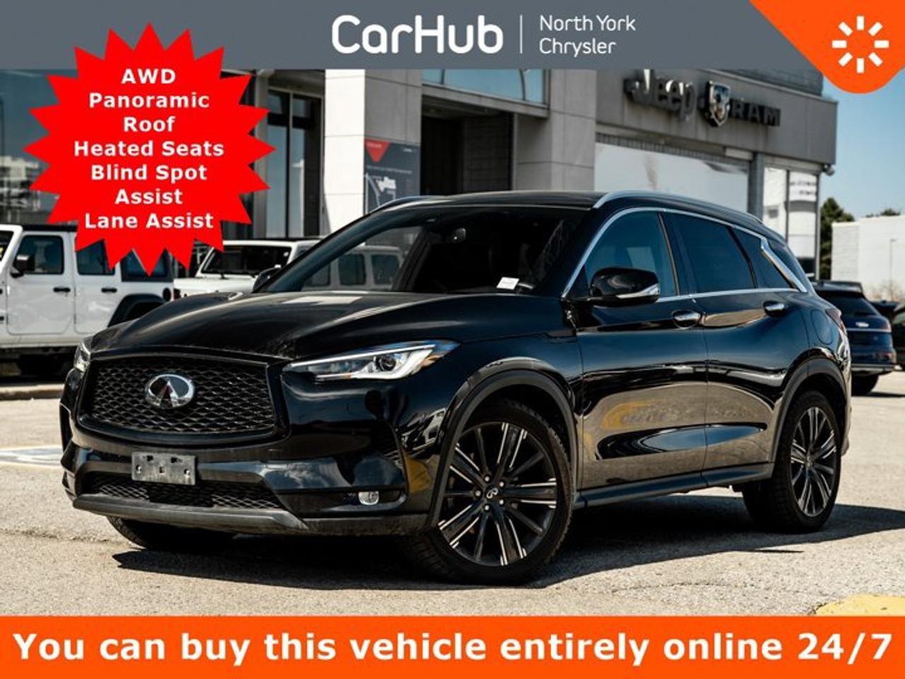 2022 Infiniti QX50 LUXE I-LINE AWD Panoroof Heated Seats Blind Spot Lane Assist Photo0