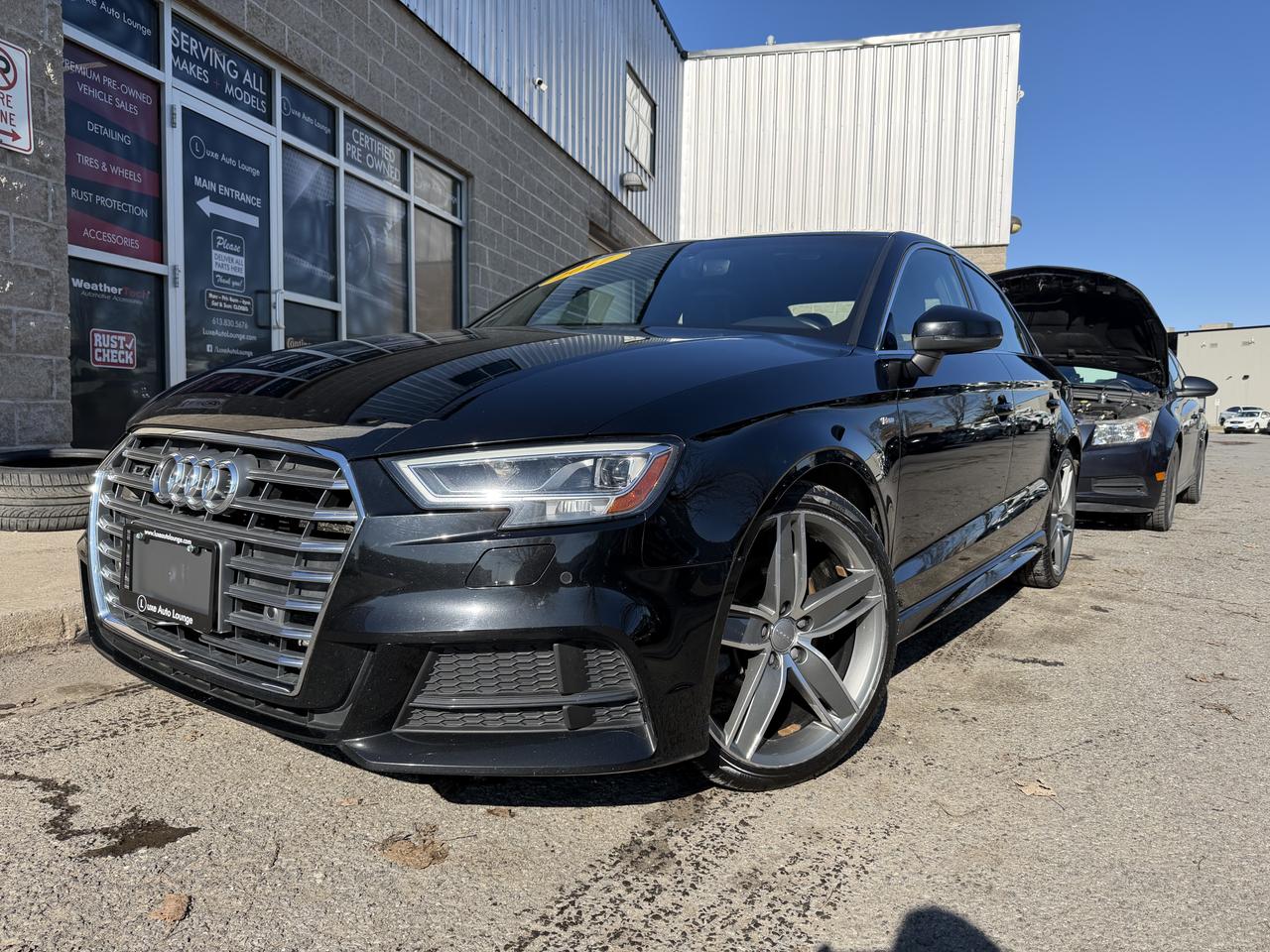 <p>This 2017 Audi A3 Technik is the afforable, German sedan you have been looking for! Features include: power sunroof, leather interior, heated power seats, back-up camera, Bang & Olufsen stereo, bluetooth hands-free, SiriusXM satellite radio, navigation, S-line package, sport seats and more!</p><p><span style=color: #333333; font-family: Work Sans, sans-serif; font-size: 16px; white-space: pre-wrap; caret-color: #333333; background-color: #ffffff;>This vehicle comes Luxe certified select pre-owned, which includes: 100-point inspection & servicing, oil lube and filter change, Ontario safety certificate, <em><span style=text-decoration: underline;><strong>Available</strong></span></em> Luxe Assurance Package, complete interior and exterior detailing, <em><span style=text-decoration: underline;><strong>No-charge first oil change!</strong></span></em>, Carfax Verified vehicle history report, guaranteed one key (additional keys may be purchased at time of sale) and FREE 90-day SiriusXM satellite radio trial (on factory-equipped vehicles)! </span><span style=background-color: #ffffff; color: #333333; font-family: Work Sans, sans-serif; font-size: 16px; caret-color: #333333; white-space-collapse: preserve;>Remember, we built our business on quality, trust, service, and we deliver. PERIOD. <strong>**<em>Ask about our U-select Standard Plus Extended Powertrain Warranty Covearge!!**</em> </strong></span><span style=background-color: #ffffff; color: #333333; font-family: Work Sans, sans-serif; font-size: 16px; caret-color: #333333; white-space-collapse: preserve;><strong>Proudly </strong></span><strong><span style=background-color: #ffffff; color: #333333; font-family: Work Sans, sans-serif; font-size: 16px; caret-color: #333333; white-space-collapse: preserve;>Family Owned and Operated in the Orleans community for over 16 years!</span></strong></p><p><strong>Priced at ONLY $186 bi-weekly with $1500 down over 48 months at 7.99% (cost of borrowing is $1899 per $10000 financed) OR cash purchase price of $17995 (both prices are plus HST and licensing). Call today and book your test drive appointment!</strong></p>