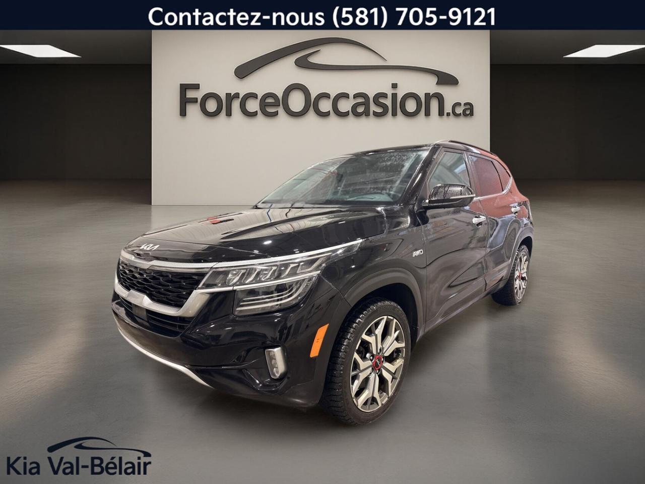 Used 2022 Kia Seltos SX * AWD * TURBO * GPS * CUIR * TOIT * BOSE * SIÈGES VENTILÉS * for sale in Québec, QC