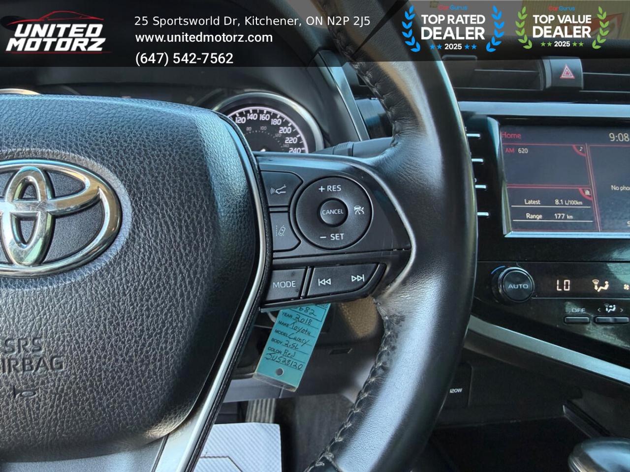 2018 Toyota Camry SE FWD~SAFETY CERTIFIED~Toyota Safety Sense~ Photo