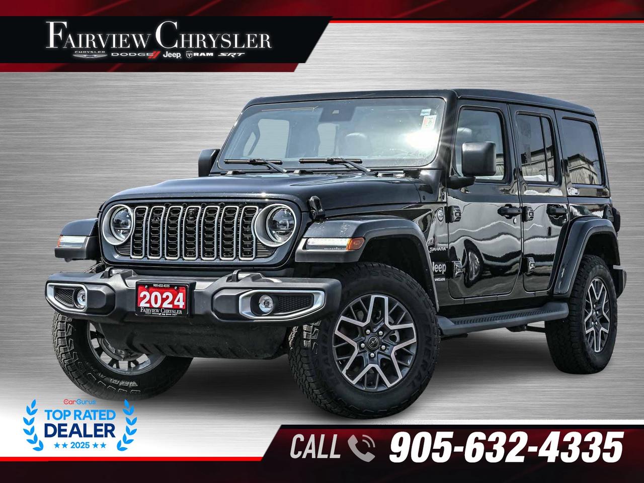 2024 Jeep Wrangler Sahara SKY TOP   LEATHER   FRONT CAMERA   BLIND SP Photo