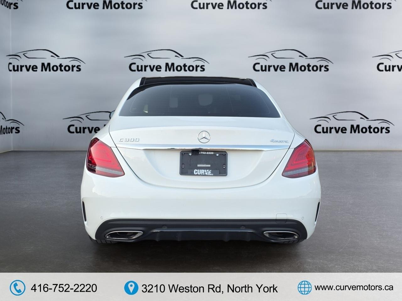 2019 Mercedes-Benz C-Class C 300 4MATIC AMG PKG * RED INTERIOR / PANO / 360 C Photo