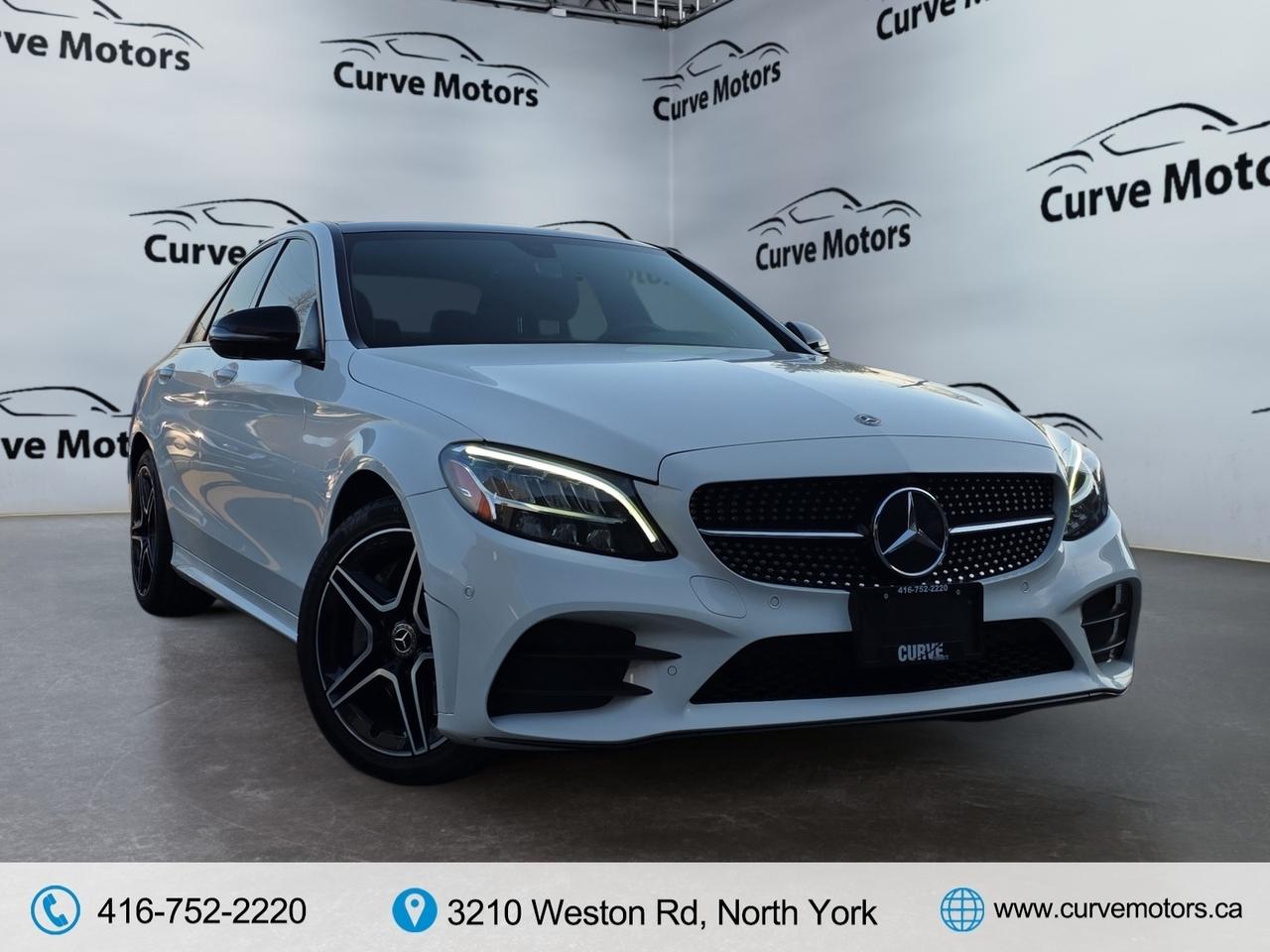 2019 Mercedes-Benz C-Class C 300 4MATIC AMG PKG * RED INTERIOR / PANO / 360 C Photo