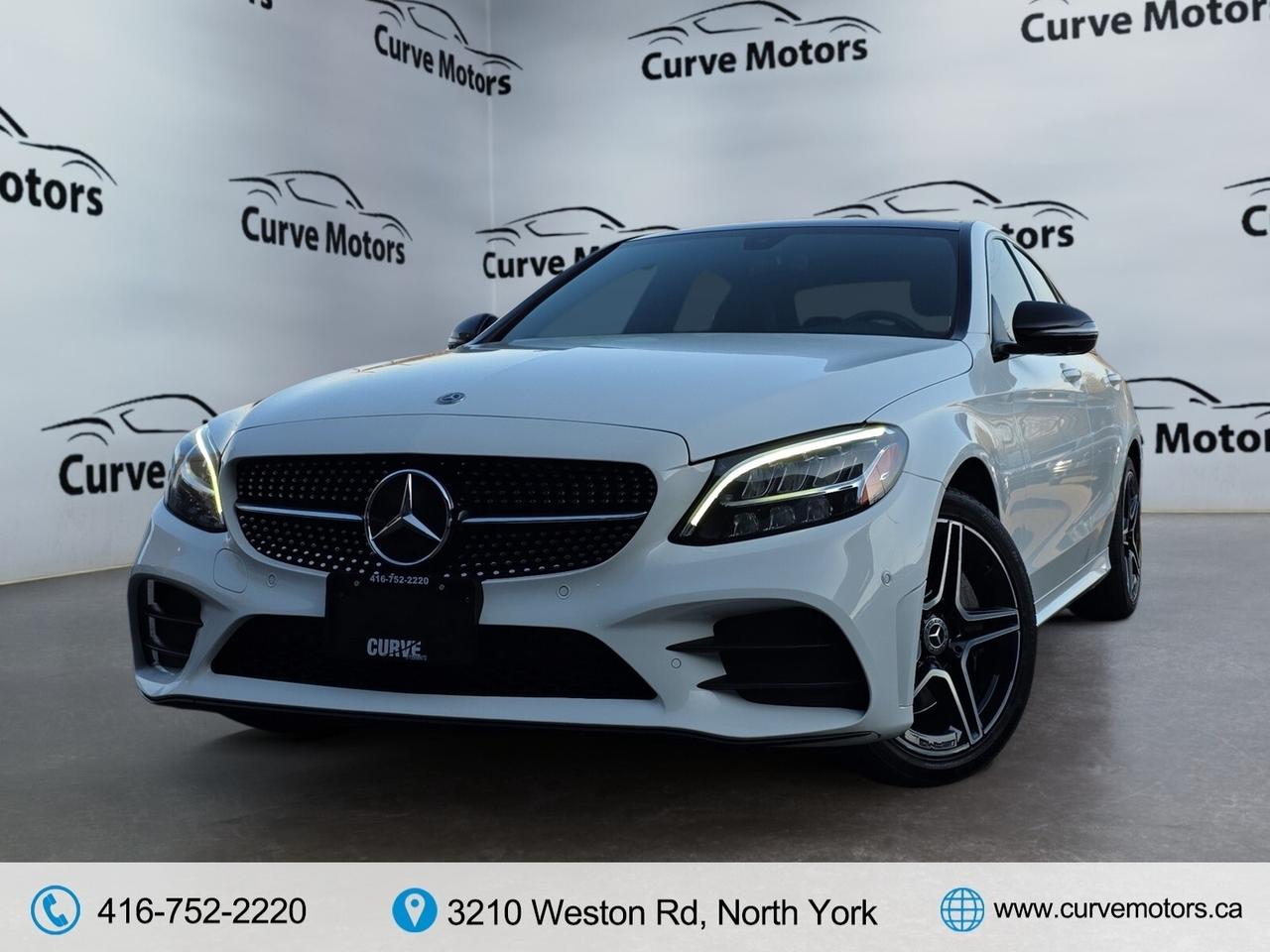 2019 Mercedes-Benz C-Class C 300 4MATIC AMG PKG * RED INTERIOR / PANO / 360 C Photo