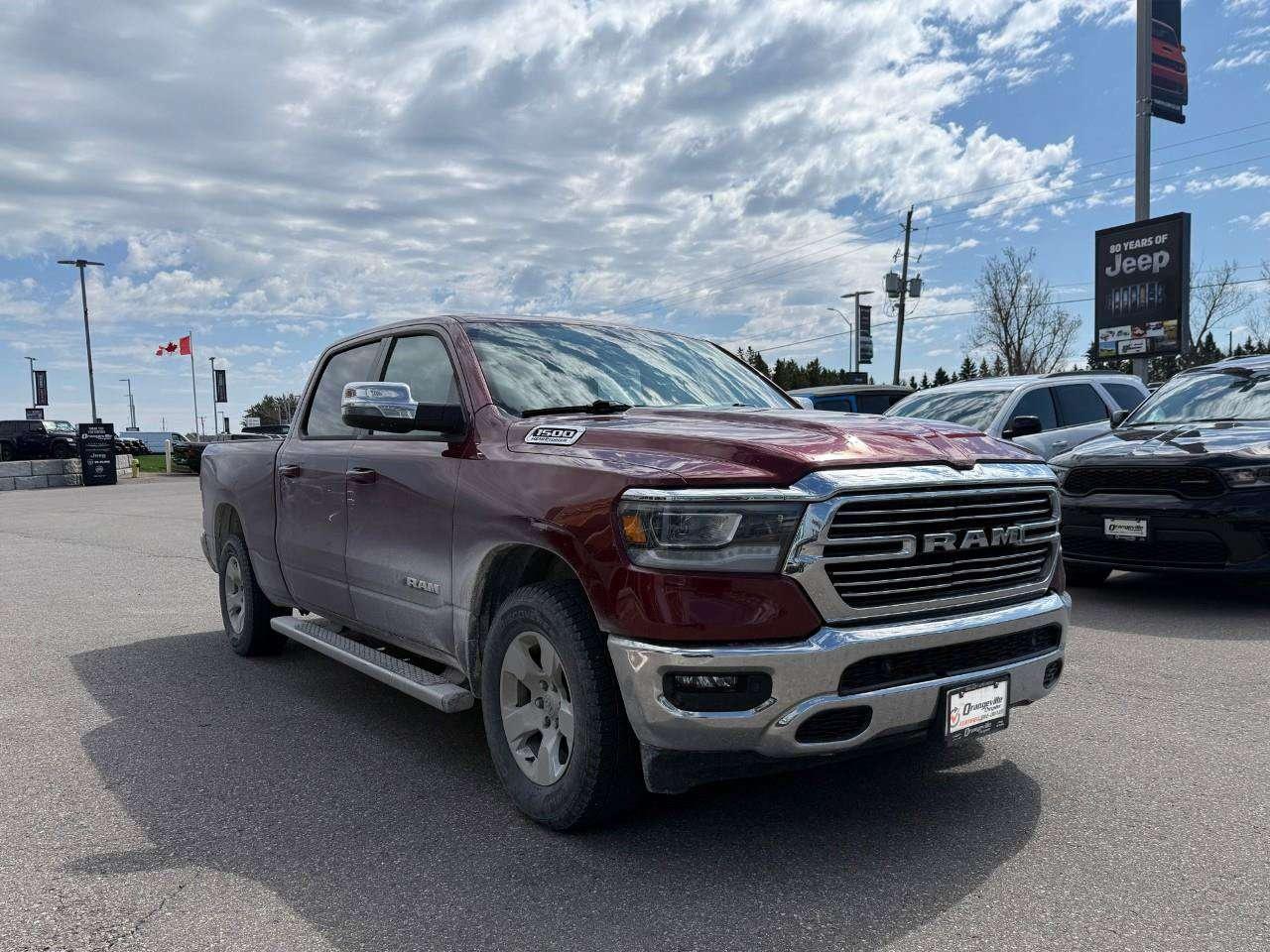 2023 RAM 1500 Laramie, HEMI, 4X4, Heated & Cooled Seats, Loaded, Certified Pre-Owned,V8! Photo2