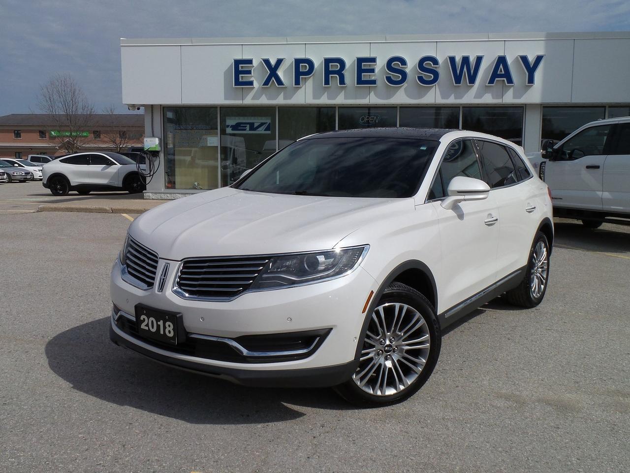 Used 2018 Lincoln MKX UPGRADED 3.7L ENGINE, MOONROOF, TECH, 20'S! for sale in New Hamburg, ON