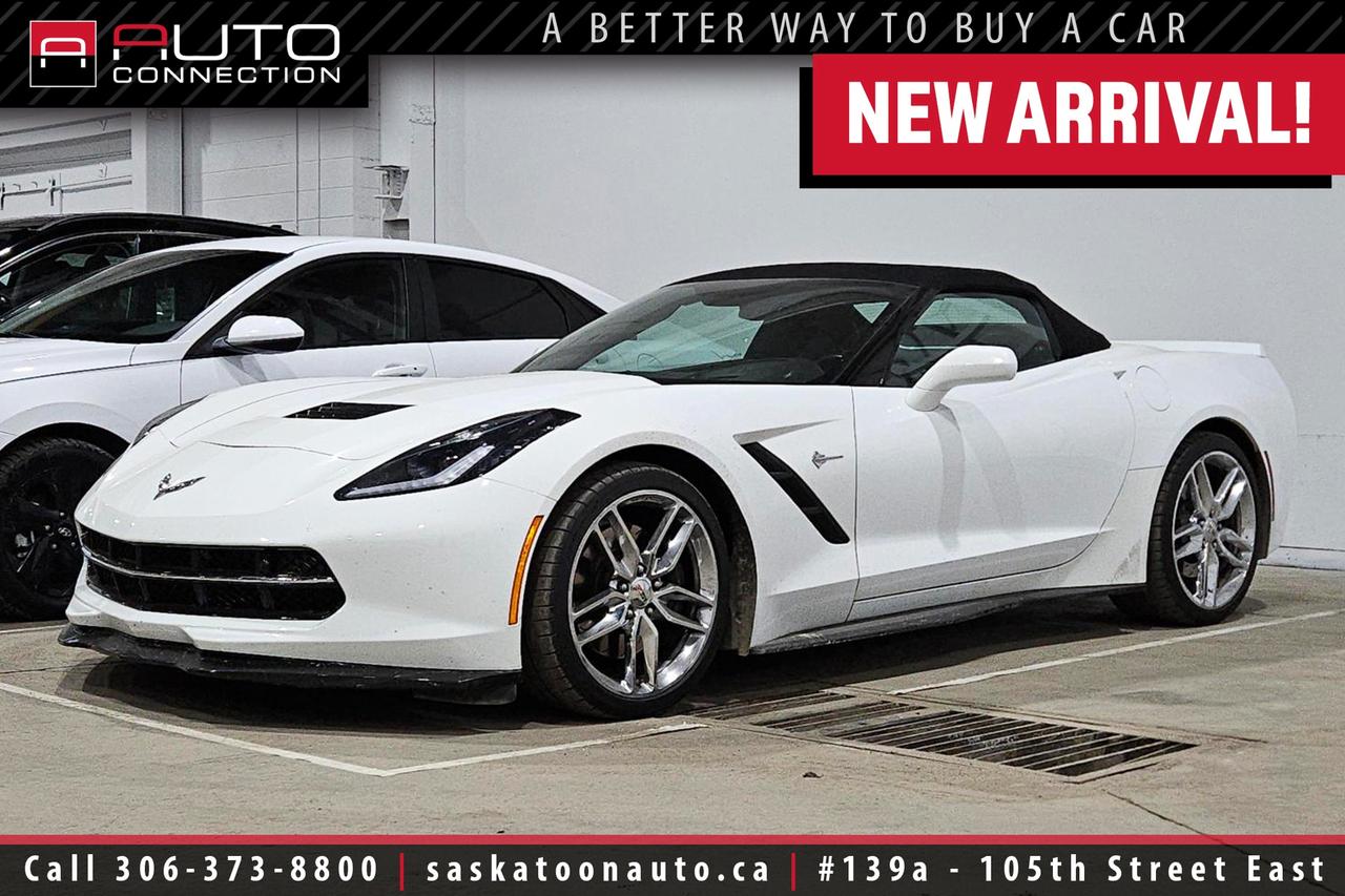 Used 2016 Chevrolet Corvette Stingray 2LT - Z51 PKG - MAGNETIC RIDE - 460HP - LOW KMS for sale in Saskatoon, SK
