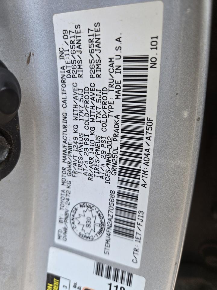2010 Toyota Tacoma  Photo