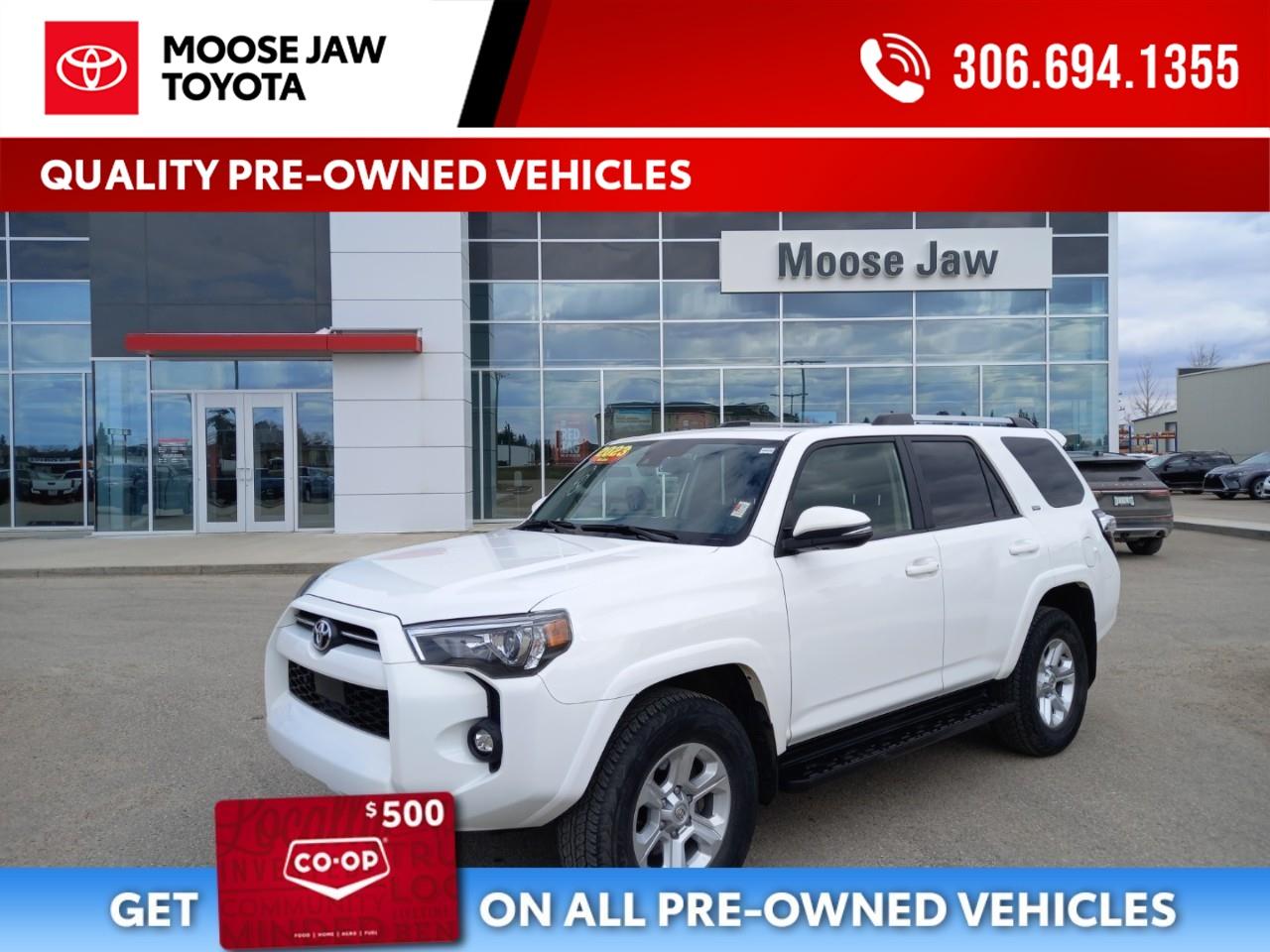 <p>2023 Toyota 4Runner SR5  Low Mileage | Local Trade</p><p>Well-kept local trade with low mileage. Toyota certified and fully inspected, ready to hit the road. Reliable SR5 package with all the essentials and rugged capability.</p><p>Great value and priced for a quick sale  act fast!</p><p>Message today to secure it.</p>