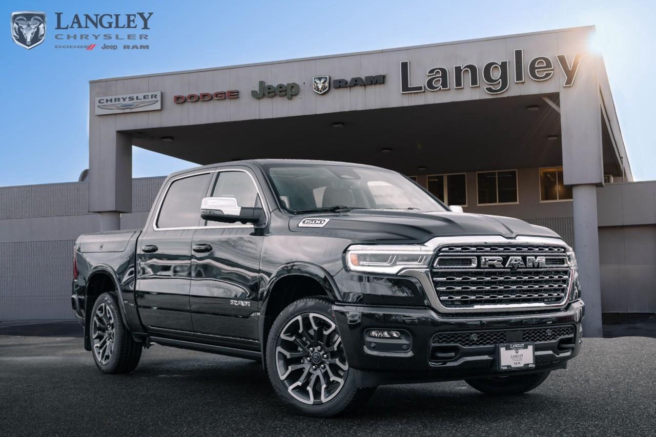 <p><strong>2026 RAM 1500 LIMITED LONGHORN</strong></p><p>The Limited Longhorn balances rugged southwestern flair with elite performance, featuring a meticulously crafted "Bison Brown" leather interior and the immense power of the High-Output Hurricane engine. </p><p></p><ul><li><p><strong>Engine</strong>: 3.0L Hurricane High-Output (HO) Twin-Turbo I-6 </p><p></p></li><li><p><strong>Horsepower</strong>: 540 hp @ 5,700 rpm </p><p></p></li><li><p><strong>Torque</strong>: 521 lb-ft @ 3,500 rpm </p><p></p></li><li><p><strong>Max Towing</strong>: Up to 9,920 lbs (4,500 kg) </p><p></p></li><li><p><strong>Fuel Economy</strong>: 15.7 L/100km City / 11.5 L/100km Hwy </p><p></p></li><li><p><strong>Key Features</strong>: 14.4-inch Uconnect® 5 NAV Touchscreen, 19-Speaker Harman Kardon® Premium Sound, Genuine Wood and Metal Interior Accents, and 12-way Power Heated/Ventilated Premium Leather Seats.</p></li></ul><p>Come book a test drive at Langley Chrysler, conveniently located in Langley, British Columbia.</p>*All new vehicle purchases are plus the PDI accessory installs and any price increases provided by the manufacturer. For trucks the accessories will include wheel locks, spray-in liners, and mud flaps. For all other vehicles, wheel locks are standard, other equipment may apply. Confirm with the dealer.

<p>*All prices are net of all manufacturer incentives and/or rebates and are subject to change by the manufacturer without notice. All prices plus applicable taxes, applicable environmental recovery charges, documentation of $599 and full tank of fuel surcharge of $76 if a full tank is chosen.<br />Other items available that are not included in the above price:<br />Tire & Rim Protection and Key fob insurance starting from $599<br />Service contracts (extended warranties) for up to 7 years and 200,000 kms starting from $599<br />Custom vehicle accessory packages, mudflaps and deflectors, tire and rim packages, lift kits, exhaust kits and tonneau covers, canopies and much more that can be added to your payment at time of purchase<br />Undercoating, rust modules, and full protection packages starting from $199<br />Flexible life, disability and critical illness insurances to protect portions of or the entire length of vehicle loan?im?im<br />Financing Fee of $500 when applicable<br />Prices shown are determined using the largest available rebates and incentives and may not qualify for special APR finance offers. See dealer for details. This is a limited time offer.</p>
