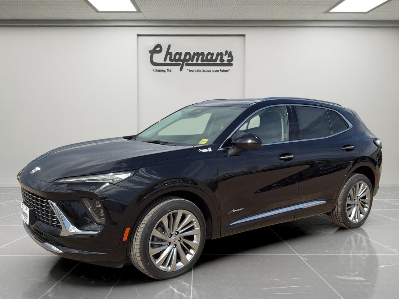 <p>Finished in Ebony Twilight Metallic with an Ebony interior, this 2026 Buick Envision Avenir AWD blends premium luxury, advanced technology, and refined turbocharged performance in a sleek midsize SUV. As Buicks top-tier Avenir trim, it delivers upscale comfort, a whisper-quiet cabin, and modern styling designed for everyday driving and long-distance travel alike.</p><p>Powered by a 2.0L turbocharged 4-cylinder engine paired with a 9-speed automatic transmission, this Envision offers smooth acceleration and confident all-weather capability. Equipped with AWD and Continuous Damping Control suspension, it delivers a composed and refined ride in changing road conditions.</p><h3>Performance & Capability</h3><ul><li><p>2.0L turbocharged 4-cylinder engine</p></li><li><p>9-speed automatic transmission</p></li><li><p>All-wheel drive (AWD)</p></li><li><p>Continuous Damping Control suspension</p></li><li><p>Engine stop-start technology</p></li><li><p>20" Pearl Nickel aluminum wheels</p></li><li><p>17" spare wheel and tire</p></li></ul><h3>Interior Comfort & Convenience</h3><ul><li><p>Quilted and perforated leather-appointed seating</p></li><li><p>Heated and ventilated front seats</p></li><li><p>Driver massage seat</p></li><li><p>Heated rear outboard seats</p></li><li><p>Heated leather-wrapped steering wheel</p></li><li><p>Panoramic moonroof</p></li><li><p>Ambient interior lighting</p></li><li><p>Dual-zone automatic climate control</p></li><li><p>Wireless charging</p></li><li><p>Remote vehicle starter system</p></li><li><p>Rear camera mirror with washer</p></li><li><p>Hands-free power liftgate</p></li><li><p>Buick QuietTuning with active noise cancellation</p></li></ul><h3>Technology & Connectivity</h3><ul><li><p>Ultra-wide 30" diagonal display screen</p></li><li><p>Google built-in with navigation capability</p></li><li><p>Wireless Apple CarPlay & Android Auto</p></li><li><p>Bose 9-speaker premium audio system</p></li><li><p>Bluetooth audio streaming</p></li><li><p>Personalized driver profiles</p></li><li><p>In-vehicle apps capability</p></li><li><p>SiriusXM with trial subscription</p></li><li><p>OnStar Basics connected services</p></li><li><p>Universal home remote</p></li><li><p>110V power outlet</p></li></ul><h3>Safety & Driver Assistance</h3><ul><li><p>Adaptive cruise control</p></li><li><p>HD surround vision</p></li><li><p>Head-up display</p></li><li><p>Forward collision alert</p></li><li><p>Enhanced automatic emergency braking</p></li><li><p>Intersection automatic emergency braking</p></li><li><p>Blind zone steering assist</p></li><li><p>Rear cross traffic braking</p></li><li><p>Rear pedestrian alert</p></li><li><p>Front pedestrian and bicyclist braking</p></li><li><p>Reverse automatic braking</p></li><li><p>Lane keep assist with lane departure warning</p></li><li><p>Traffic sign recognition</p></li><li><p>Rear park assist</p></li><li><p>Safety alert seat</p></li><li><p>IntelliBeam automatic high beams</p></li><li><p>Teen Driver technology</p></li></ul><h3>Exterior Highlights</h3><ul><li><p>Ebony Twilight Metallic exterior</p></li><li><p>20" Pearl Nickel aluminum wheels</p></li><li><p>Enhanced LED headlamps</p></li><li><p>Panoramic moonroof</p></li><li><p>Hands-free power liftgate</p></li><li><p>Heated power mirrors with memory and driver-side auto-dimming</p></li><li><p>LED lighting signatures</p></li></ul><p>A premium AWD SUV that delivers luxury-level comfort, advanced safety technology, and refined turbocharged performance in a modern midsize design.</p><p>2 Year/24,000 kilometer* Complimentary Oil Changes (2 total)</p><p>3 Year/60,000 kilometer* Base Warranty Coverage</p><p>5 Year/100,000 kilometer* Powertrain Component Warranty Coverage</p><p>5 Year/100,000 kilometer* Courtesy Transportation and 24/7 Roadside Assistance</p><p>6 Year/160,000 kilometer* Sheet Metal (Rust Through) Perforation Warranty Coverage</p><p>*Whichever Comes First.</p><p>Price Includes Dealer Fee.</p><p>Price Excludes PST & GST.</p><p>Financing Options Available, Call For More Details.</p> <p><strong>*While every reasonable effort is made to ensure the accuracy of this information, we are not responsible for any error or omissions contained on these pages. Please verify any information in question with Chapman Motors Ltd.</strong></p>