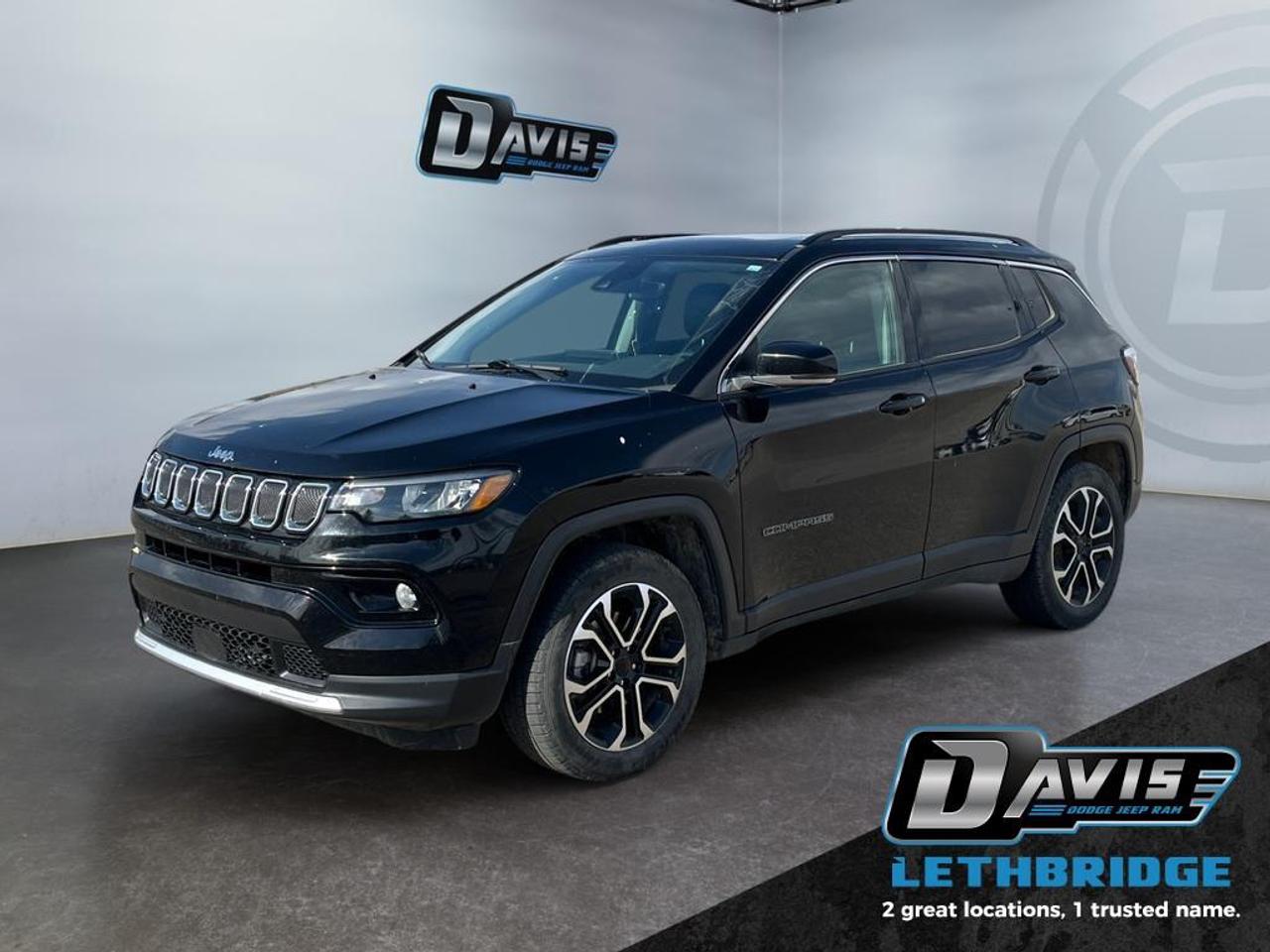Used 2022 Jeep Compass Limited - Leather Seats -  Power Liftgate for sale in Lethbridge, AB