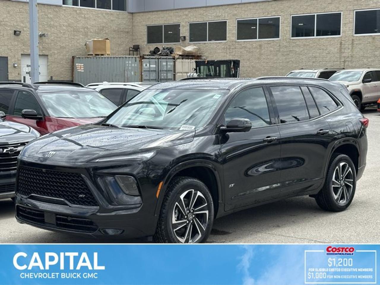 This Buick Enclave delivers a Gas 2.5L/ engine powering this Automatic transmission. ENGINE, 2.5L TURBO DOHC SIDI WITH VARIABLE VALVE TIMING (VVT) (328 hp [244 kW] @ 5500 rpm, 326 lb-ft of torque [442 N-m] @ 3500 rpm) (STD), Wireless Phone Charging, Wireless Google Android Auto.* This Buick Enclave Features the Following Options *Wireless Apple CarPlay, Wipers, front intermittent, Wiper, rear intermittent with washer, Windows, power with driver Express-Up and all windows Express-Down, Window, rear side, solar absorbing, privacy tinting, Wi-Fi Hotspot capable (Terms and limitations apply. See onstar.ca or dealer for details.), Wheels, 20 (50.8 cm) Alloy with High Gloss Black and Machine Finish, Wheel, spare, 18 x 4.5 (45.7 cm x 11.4 cm) steel, Wheel mouldings, High Gloss Black, painted, Visors, driver and front passenger illuminated vanity mirrors.* Stop By Today *For a must-own Buick Enclave come see us at Capital Chevrolet Buick GMC Inc., 13103 Lake Fraser Drive SE, Calgary, AB T2J 3H5. Just minutes away!