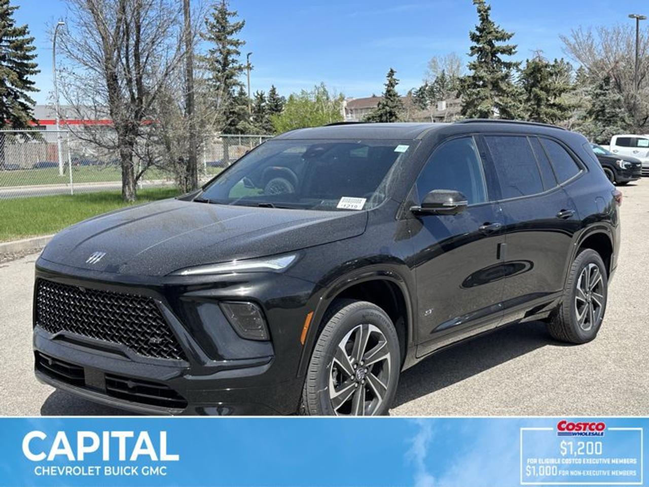 This Buick Enclave delivers a Gas 2.5L/ engine powering this Automatic transmission. ENGINE, 2.5L TURBO DOHC SIDI WITH VARIABLE VALVE TIMING (VVT) (328 hp [244 kW] @ 5500 rpm, 326 lb-ft of torque [442 N-m] @ 3500 rpm) (STD), Wireless Phone Charging, Wireless Google Android Auto.*This Buick Enclave Comes Equipped with These Options *Wireless Apple CarPlay, Wipers, front intermittent, Wiper, rear intermittent with washer, Windows, power with driver Express-Up and all windows Express-Down, Window, rear side, solar absorbing, privacy tinting, Wi-Fi Hotspot capable (Terms and limitations apply. See onstar.ca or dealer for details.), Wheels, 20 (50.8 cm) Alloy with High Gloss Black and Machine Finish, Wheel, spare, 18 x 4.5 (45.7 cm x 11.4 cm) steel, Wheel mouldings, High Gloss Black, painted, Visors, driver and front passenger illuminated vanity mirrors.* Stop By Today *Come in for a quick visit at Capital Chevrolet Buick GMC Inc., 13103 Lake Fraser Drive SE, Calgary, AB T2J 3H5 to claim your Buick Enclave!
