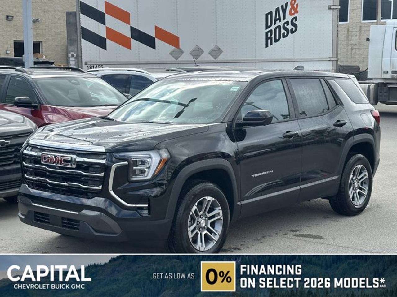 This GMC Terrain delivers a Turbocharged Gas I4 1.5L/-TBD- engine powering this Automatic transmission. ENGINE, 1.5L TURBO DOHC 4-CYLINDER, SIDI, VVT (175 hp [131.3 kW] @ 5800 rpm, 203 lb-ft of torque [275.0 Nm] @ 2000 - 4000 rpm). (STD), Wireless Apple CarPlay/Wireless Android Auto, Windows, express up/down driver and express down all passengers.* This GMC Terrain Features the Following Options *Window, rear side, solar absorbing, privacy tinting, Wi-Fi Hotspot capable (Terms and limitations apply. See onstar.ca or dealer for details.), Wheels, 17 (43.2 cm) Grazen Metallic, machined aluminum, Wheel, spare, 17 (43.2 cm) steel, Visors, driver and front passenger illuminated vanity mirrors covered, Vehicle health management provides advanced warning of vehicle issues, USB ports, 2, one type A and one type-C, data/charge, located in the front area of the centre console, USB ports, 2 type-C, located on back of centre console, charge-only, Transmission, 8-speed automatic, electronically-controlled with overdrive includes Driver Shift Control, Tires, 235/65R17, all-season blackwall.* Stop By Today *Stop by Capital Chevrolet Buick GMC Inc. located at 13103 Lake Fraser Drive SE, Calgary, AB T2J 3H5 for a quick visit and a great vehicle!