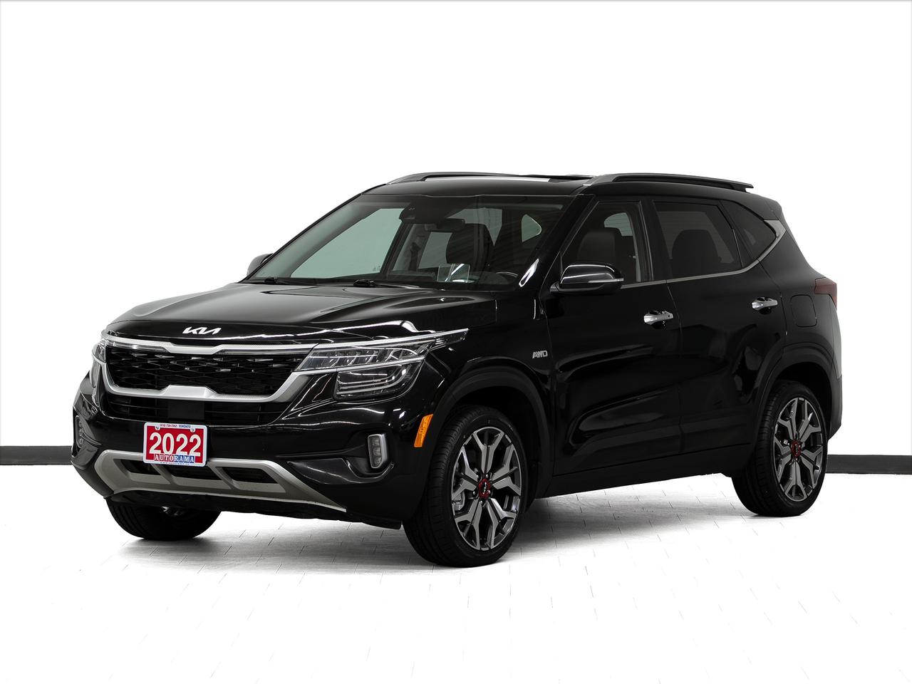 2022 Kia Seltos SX TURBO | Sunroof | Leather | HUD | BSM | CarPlay