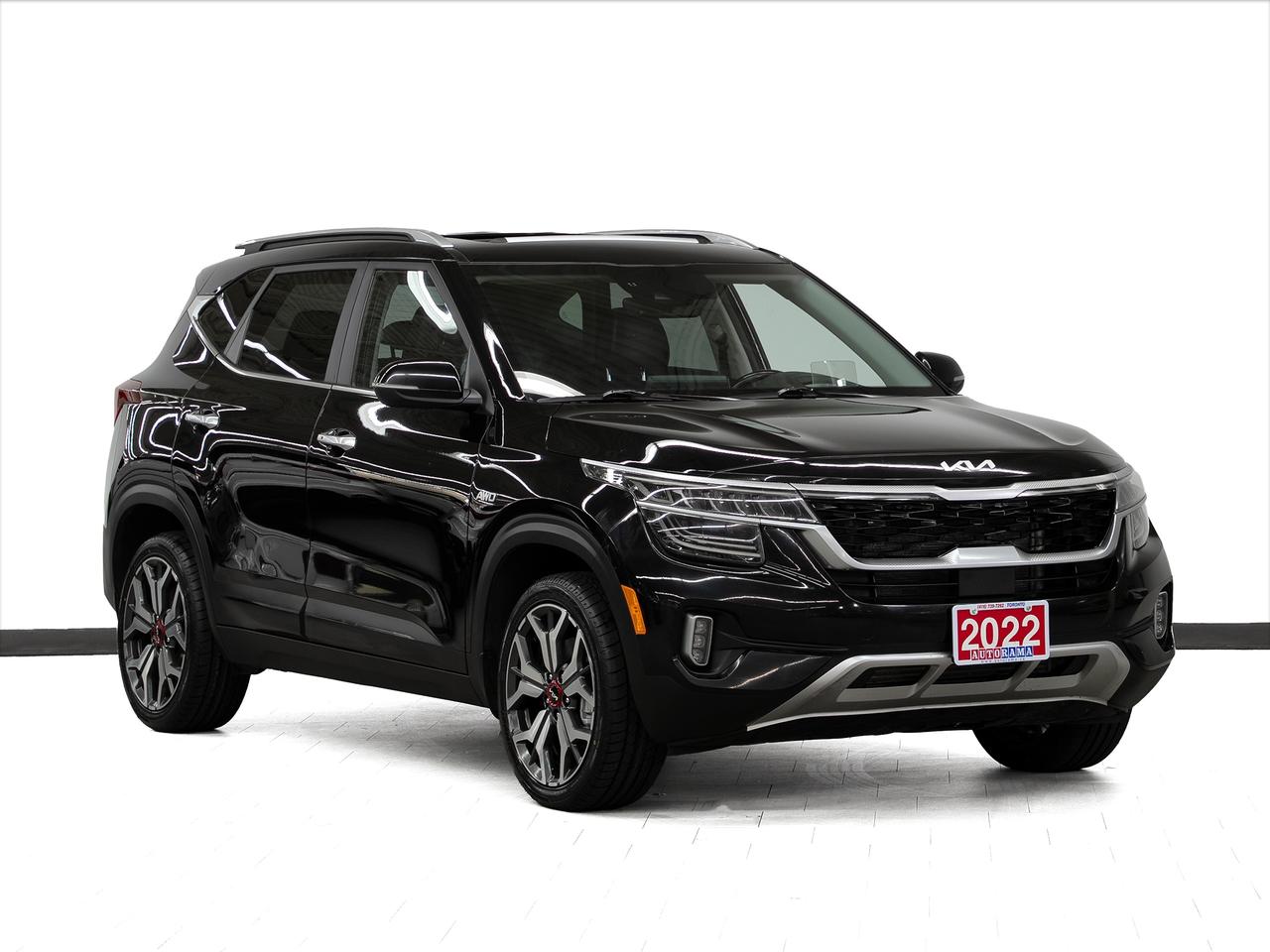 2022 Kia Seltos SX TURBO | Sunroof | Leather | HUD | BSM | CarPlay
