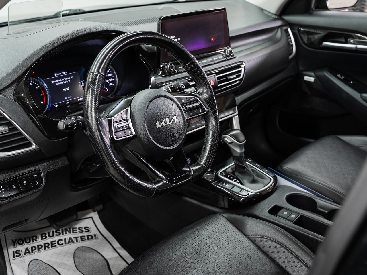 2022 Kia Seltos SX TURBO | Sunroof | Leather | HUD | BSM | CarPlay