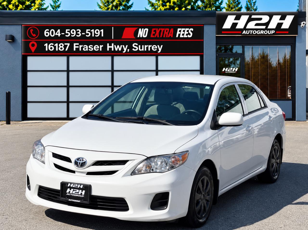 White 2013 Toyota Corolla Sedan Automatic