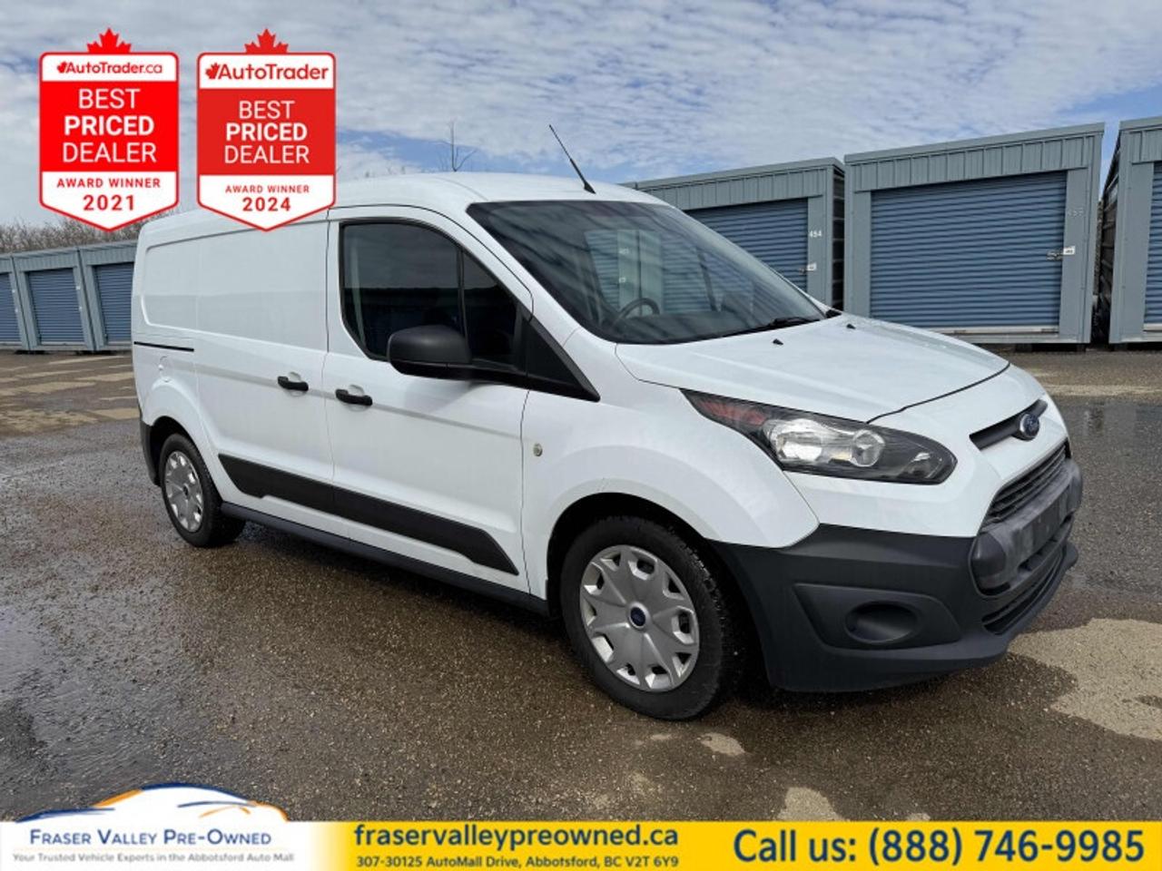 Remote Keyless Entry,  Air Conditioning,  Power Windows,  Power Doors !
 
 This Ford Transit Connect has a distinctive shape and appearance, lower cost, and tight-space maneuverability that is superior to almost every other van. -Car and Driver This 2018 Ford Transit Connect Van is fresh on our lot in Abbotsford. 
 
Ford changed the way we think about city vans with the Transit Connect. Fuel efficient engines make this van economical and a front-wheel drive configuration gives it all-season driveability. This Transit Connect is a hard worker that can haul plenty of payload and boasts impressive towing capacity. Get the job done with the Ford Transit Connect. This van has 95,396 km. Its nice in colour. It has a 6 Speed Automatic transmission and is powered by a 2.5L 4 Cylinder Engine. It may have some remaining factory warranty, please check with dealer for details. 
 
 Our Transit Connect Vans trim level is XL w/Dual Sliding Doors. The XL trim on this Ford Transit Connect is a work van that offers an excellent value. It has 180-degree opening swing-out barn door style rear cargo doors making loading the huge cargo area a breeze. You get an overhead storage shelf runs the full width of the front row, remote keyless entry, and much more. This vehicle has been upgraded with the following features: Remote Keyless Entry, Air Conditioning, Power Windows, Power Doors .
 To view the original window sticker for this vehicle view this http://www.windowsticker.forddirect.com/windowsticker.pdf?vin=NM0LS7E74J1374108. 

 
To apply right now for financing use this link: https://www.fraservalleypreowned.ca/abbotsford-car-loan-application-british-columbia
 
 

| Our Quality Guarantee: We maintain the highest standard of quality that is required for a Pre-Owned Dealership to operate in an Auto Mall. We provide an independent 360-degree inspection report through licensed 3rd Party mechanic shops. Thus, our customers can rest assured each vehicle will be a reliable, and responsible purchase.  |  Purchase Disclaimer: Your selected vehicle may have a differing finance and cash prices. When viewing our vehicles on third party  marketplaces, please click over to our website to verify the correct price for the vehicle. The Sale Price on third party websites will always reflect the Finance Price of our vehicles. If you are making a Cash Purchase, please refer to our website for the Cash Price of the vehicle.  | All prices are subject to and do not include, a $995 Finance Fee, a $995 Document Fee, and a $499 GPS Lot Pack. VSA Security Fee of $10 is applicable as we are a Certified VSA Dealer (#40190).  These fees as well as taxes, are included in all listed listed payment quotes. Please speak with Dealer for full details and exact numbers.  o~o