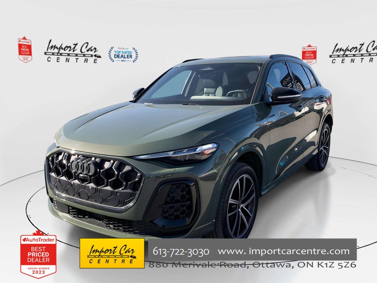 2025 Audi Q5 2.0T Progressiv NEW BODYSTYLE!!  SLINE BLK PKG, LEATHER, HUDS, BANG & OLUFSEN, NAVI, BLIS, HTD.SEATS, 20 ALLOYS Photo
