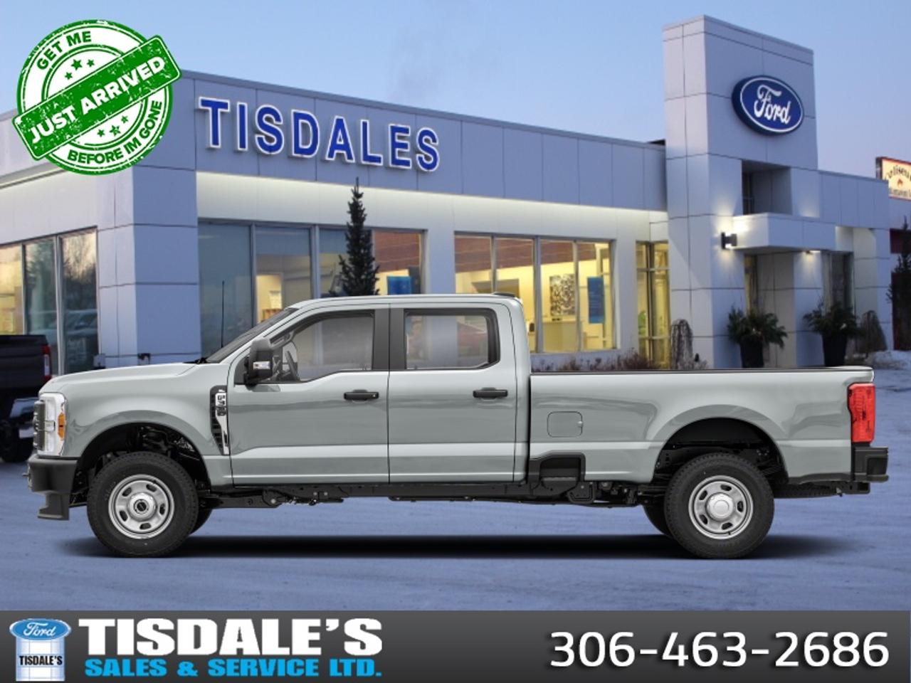 <b>Aluminum Wheels, Spray-in Bedliner!</b><br> <br> <br> <br>Check out the large selection of new Fords at Tisdales today!<br> <br>Brutish power and payload capacity are key traits of this Ford F-350, while aluminum construction brings it into the 21st century. <br> <br>The most capable truck for work or play, this heavy-duty Ford F-350 never stops moving forward and gives you the power you need, the features you want, and the style you crave! With high-strength, military-grade aluminum construction, this F-350 Super Duty cuts the weight without sacrificing toughness. The interior design is first class, with simple to read text, easy to push buttons and plenty of outward visibility. This truck is strong, extremely comfortable and ready for anything.<br> <br>This Avalanche sought after diesel Crew Cab 4X4 pickup has an Automatic transmission and is powered by a 475HP 6.7L 8 Cylinder Engine. <br> <br> Our F-350 Super Dutys trim level is Platinum. This F-350 Platinum is embellished with chrome exterior accents and unique exterior styling, with power running boards, adaptive cruise control, a drivers heads-up display and retractable rear steps, along with Platinum-themed leather-trimmed heated and ventilated front seats with power adjustment, memory function and lumbar support, a heated leather-wrapped steering wheel, voice-activated dual-zone automatic climate control, power-adjustable pedals, a sonorous 8-speaker Bang & Olufsen audio system, and two 120-volt AC power outlets. This truck is also ready to get busy, with equipment such as class V towing equipment with a hitch, trailer wiring harness, a brake controller and trailer sway control, beefy suspension with heavy duty shock absorbers, power extendable trailer style mirrors, up-fitter switches, and LED headlights with front fog lamps and automatic high beams. Connectivity is handled by a 12-inch infotainment screen powered by SYNC 4, bundled with Apple CarPlay, Android Auto, inbuilt navigation, and SiriusXM satellite radio. Safety features also include lane keeping assist with lane departure warning, a surround camera system, pre-collision assist with automatic emergency braking and cross-traffic alert, blind spot detection, rear parking sensors, forward collision mitigation, and a cargo bed camera. This vehicle has been upgraded with the following features: Aluminum Wheels, Spray-in Bedliner.<br><br> View the original window sticker for this vehicle with this url <b><a href=http://www.windowsticker.forddirect.com/windowsticker.pdf?vin=1FT8W3BT1TEE58180 target=_blank>http://www.windowsticker.forddirect.com/windowsticker.pdf?vin=1FT8W3BT1TEE58180</a></b>.<br> <br>To apply right now for financing use this link: <a href=http://www.tisdales.com/shopping-tools/apply-for-credit.html target=_blank>http://www.tisdales.com/shopping-tools/apply-for-credit.html</a><br><br> <br/> Total  rebate of $4000 is reflected in the price.   Incentives expire 2026-04-30.  See dealer for details. <br> <br>Tisdales is not your standard dealership. Sales consultants are available to discuss what vehicle would best suit the customer and their lifestyle, and if a certain vehicle isnt readily available on the lot, one will be brought in. o~o