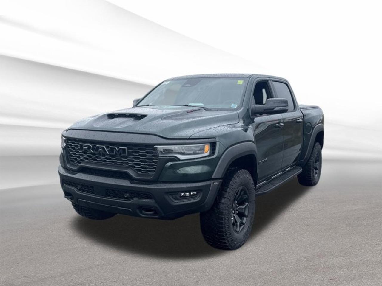 Built for drivers who want serious power and modern capability, this brand new 2026 RAM 1500 RHO is ready for Halifax roads, trails, and job sites. Finished in Green with a Black interior, this four-door truck pairs bold style with practical comfort, automatic shifting, and four-wheel drive confidence.At Steele Halifax Chrysler Dodge Jeep Ram FIAT, this 2026 RAM 1500 RHO stands out with a high-output Twin Turbo Premium Unleaded I-6 3.0 L engine, a panoramic sunroof, rain-sensing windshield wipers, a power outlet, and tire pressure monitoring. It delivers the toughness expected from RAM while keeping daily driving easy and refined.FEATURES OF THE 1500 RHOHigh-output twin-turbo six-cylinder gas engineFour-wheel drive for added tractionFour-door cabin for everyday practicalityGreen exterior with Black interiorTRUCK FEATURESBuilt for hauling and everyday utilityPickup box adds flexible cargo useFour-wheel drive supports rough conditionsStrong turbocharged power for tough tasksADVANCED SAFETY FEATURESTire pressure monitoring helps maintain safetyRain-sensing wipers support clear visibilityFour-wheel drive adds road confidenceFour-door design improves easy accessPERFORMANCE AND EFFICIENCYTwin-turbo 3.0-litre I-6 gas powerAutomatic transmission for smooth shiftingFour-wheel drive for steady tractionStrong performance for work and playCOMFORT AND CONVENIENCEPanoramic sunroof brightens the cabinPower outlet adds everyday convenienceFour-door layout helps passenger accessSpacious cabin supports daily comfortTECHNONOLGY AND CONNECTIVITYPower outlet charges select devices easilyTire pressure display aids driver awarenessAutomatic operation simplifies daily drivingModern cabin supports connected travelCARGO SPACEPickup bed handles gear and suppliesUseful box space for daily tasksCabin storage supports smaller essentialsFour-door truck balances people and cargoWHAT OTHER OWNERS LIKEStrong turbocharged power feels quickFour-wheel drive inspires all-season confidenceSpacious cabin suits daily drivingTruck utility fits work and weekendsThis 2026 RAM 1500 RHOs VIN is: 1C6SRFUP0TN340143.We invite you to book a viewing and test drive at your earliest convenience