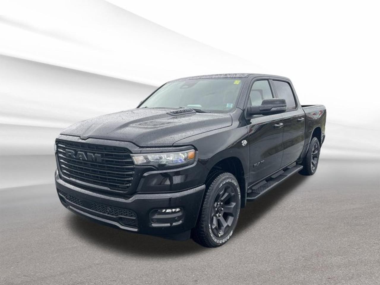 Meet the brand new 2026 RAM 1500 Sport, now available at Steele Halifax Chrysler Dodge Jeep Ram FIAT in Halifax. Finished in Black with a Black interior, this truck delivers a bold, clean look that suits downtown nights and jobsite mornings alike. With 4-wheel drive, an 8-speed automatic transmission, and the legendary 5.7 L HEMI V-8 gas engine, its built for confident Canadian driving in every season. Add the sunroof, and you get open-air comfort without giving up the solid feel you want in a full-size pickup.TRUCK FEATURES5.7 L HEMI V-8 capability4-wheel drive for all-season traction8-speed automatic for smooth towingBuilt for work, play, weekendsADVANCED SAFETY FEATURESDesigned for stable, confident road mannersStrong truck stance for added control4-wheel drive supports slippery conditionsPower delivery helps with safe mergingPERFORMANCE AND EFFICIENCY5.7 L HEMI V-8 gas power8-speed automatic shifts smooth and quick4-wheel drive for tough terrain gripBalanced power for daily drivingCOMFORT AND CONVENIENCESunroof brings fresh air and lightQuiet cabin feel for long drivesEasy automatic driving in city trafficComfortable space for daily commutingTECHNONOLGY AND CONNECTIVITYClear, driver-focused controls and layoutModern truck design with smart ergonomicsSmooth transmission supports relaxed drivingCabin built for everyday usabilityCARGO SPACEPickup bed ready for bulky loadsTailgate access supports quick loadingCabin space for gear and bagsPractical storage for daily essentialsWHAT OTHER OWNERS LIKEStrong HEMI power for passingConfident feel from 4-wheel driveSmooth, easy 8-speed shiftingSunroof adds airy cabin vibeWARRANTY--> Legal warranty only;--> Use warranty;--> Reasonable lifetime warranty;--> Warranty against hidden defects.This 2026 RAM 1500 Sports VIN is: 1C6SRFVT5TN333670.
