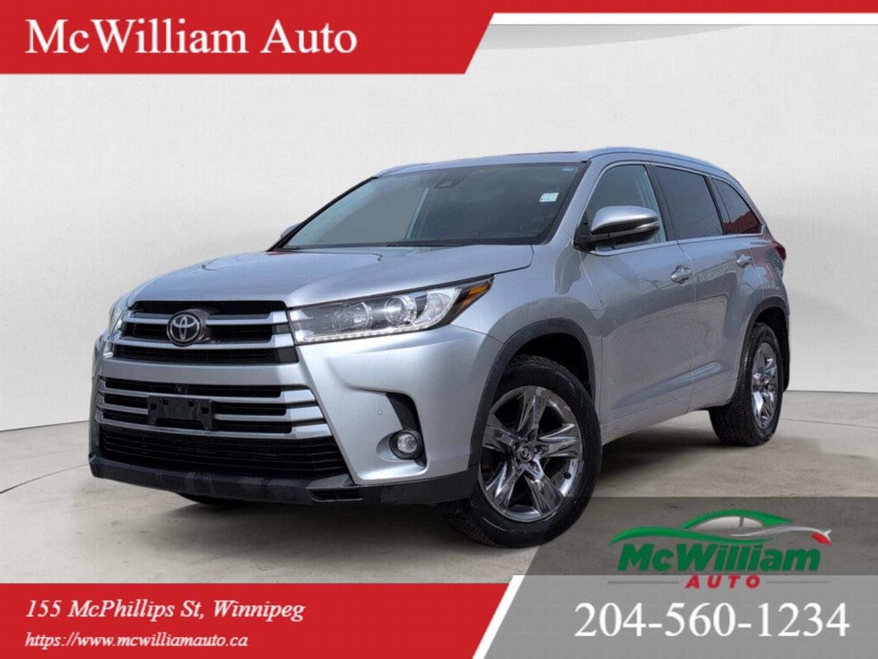 Used 2019 Toyota Highlander Limited AWD | ACC/BSM/LKAT | HTD & Vent STS | 360 Cam | JBL Sound System | for sale in Winnipeg, MB