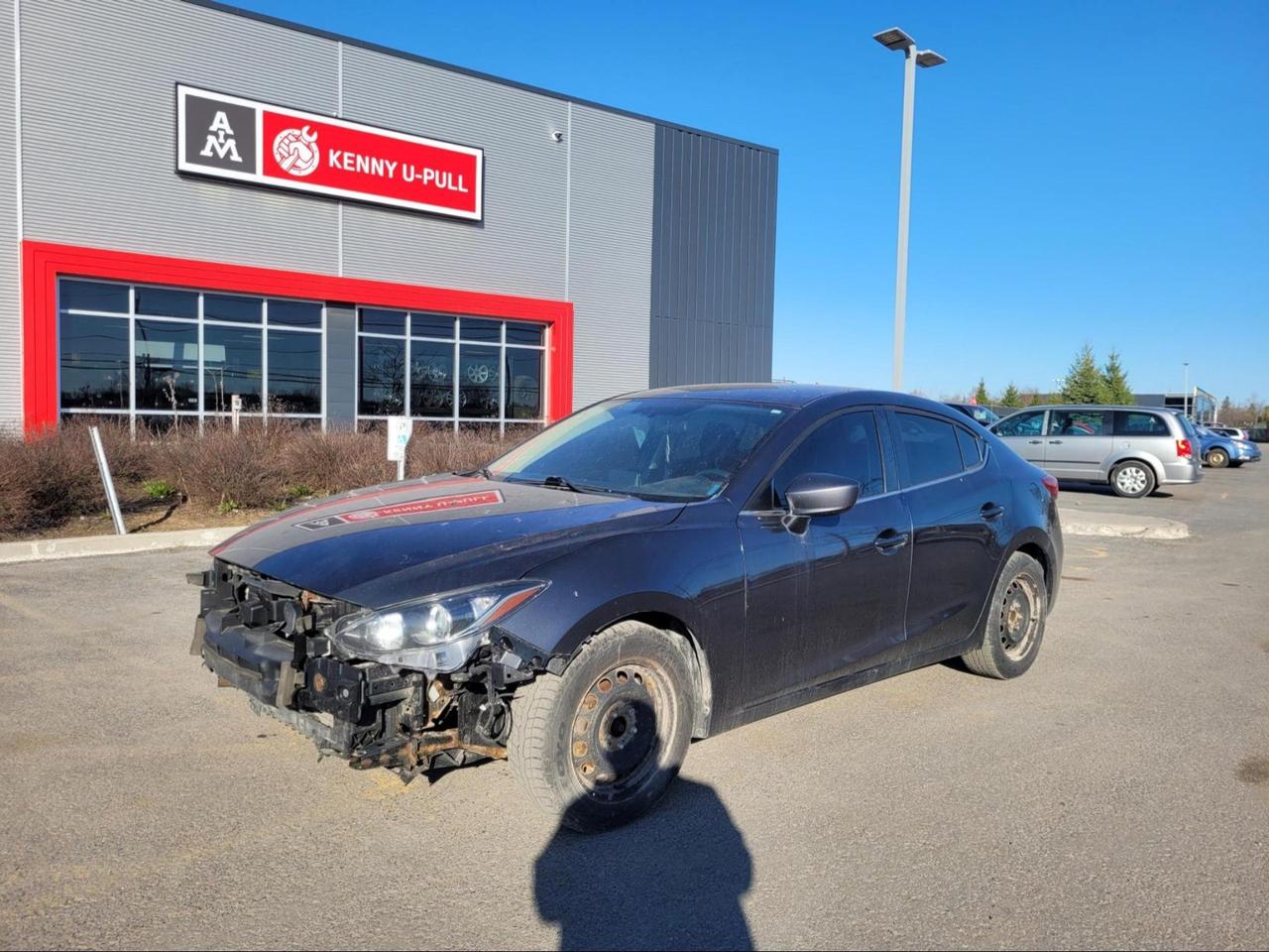 2015 Mazda 3 in Meteor Grey Mica (Manual). The vehicle has 333,295km. The vehicle runs and drives ok. Needs the front end. No Check engine light. We dont perform any mechanical/safety inspections. The vehicle is sold as is and might need some work.
