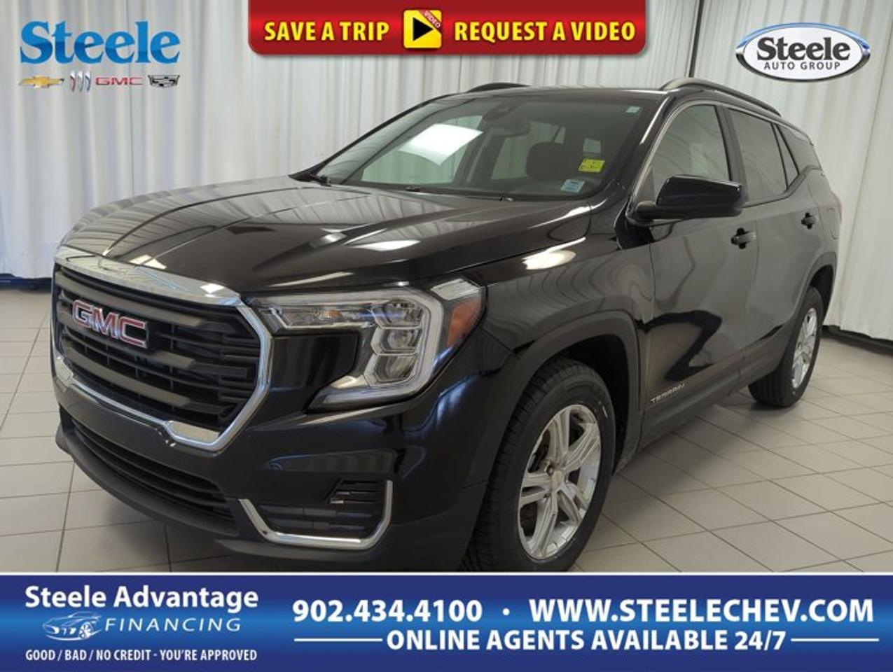 The used 2024 GMC Terrain SLE is a smart choice for drivers who want confident all-wheel drive, modern style, and everyday practicality. Offered by Steele Chevrolet Buick GMC in Dartmouth, this black-on-black SUV delivers a polished look and useful versatility. With 69,078 km, automatic transmission, and a turbocharged 1.5-litre DOHC gas engine, it is ready for commuting, errands, and weekend travel across Atlantic Canada.FEATURES OF THE Terrain SLE1.5-litre turbocharged DOHC gas engineAutomatic transmission for easy daily drivingAll-wheel drive for added tractionFour-door SUV with practical versatilityADVANCED SAFETY FEATURESTraction control supports slippery road confidenceFour-door design improves passenger accessAll-wheel drive adds secure road gripSolid SUV stance aids visibilityPERFORMANCE AND EFFICIENCYTurbocharged 1.5-litre engine delivers balanced powerDOHC design supports smooth engine responseAutomatic transmission helps relaxed city drivingGas engine suits long-distance travelCOMFORT AND CONVENIENCEFour doors make entry very easyBlack interior offers clean, timeless styleSUV layout supports daily family useComfortable cabin for commuting and errandsTECHNOLOGY AND CONNECTIVITYClear driver-focused layout supports easy operationAutomatic transmission simplifies busy traffic drivingModern GMC design feels intuitive insidePractical controls help everyday usabilityCARGO SPACERear cargo area suits daily gearSUV body style supports flexible haulingUseful space for groceries or luggageFour-door access helps loading convenienceWHAT OTHER OWNERS LIKEConfident all-wheel drive in changing weatherEfficient turbo engine for daily useEasy manoeuvring in city environmentsPractical cargo room for busy lifestylesThe 2024 GMC Terrain SLE fits well into many kinds of driving needs. Its compact SUV size makes it easy to park in tighter urban spaces, yet it still offers the elevated seating position many drivers want. That higher view of the road can make daily travel feel more relaxed and controlled.Its black exterior gives this SUV a clean, upscale appearance that stays in style through every season. The matching black interior adds a coordinated and professional feel inside the cabin. This colour combination is a popular pick for drivers who want a vehicle that looks sharp at work, on the highway, or parked at home.Under the hood, the turbocharged 1.5-litre DOHC gas engine offers a balanced approach to power and efficiency. It is well suited for everyday use, with enough responsiveness for merging and passing while still keeping fuel use reasonable for a compact SUV. Paired with an automatic transmission, it delivers smooth operation in city traffic and on longer highway drives.All-wheel drive is a major advantage in a place like Dartmouth, where road conditions can change quickly through the year. Rain, slush, and winter snow are easier to manage when extra traction is available. This added confidence can make a real difference during morning commutes, weekend trips, and changing seasonal conditions.The used 2024 GMC Terrain SLE also stands out for its practical design. Four full doors make it easy for passengers to get in and out, while the rear cargo area is useful for shopping bags, sports gear, backpacks, or travel items. It is a vehicle built for real life, with the flexibility many drivers need every day.For shoppers looking for a modern used SUV with all-wheel drive, turbocharged performance, and a refined black-on-black appearance, this GMC Terrain SLE deserves close attention. It brings together comfort, utility, and confident road manners in one well-rounded package at Steele Chevrolet Buick GMC in Dartmouth.This 2024 GMC Terrain SLEs VIN is: 3GKALTEG3RL330092.