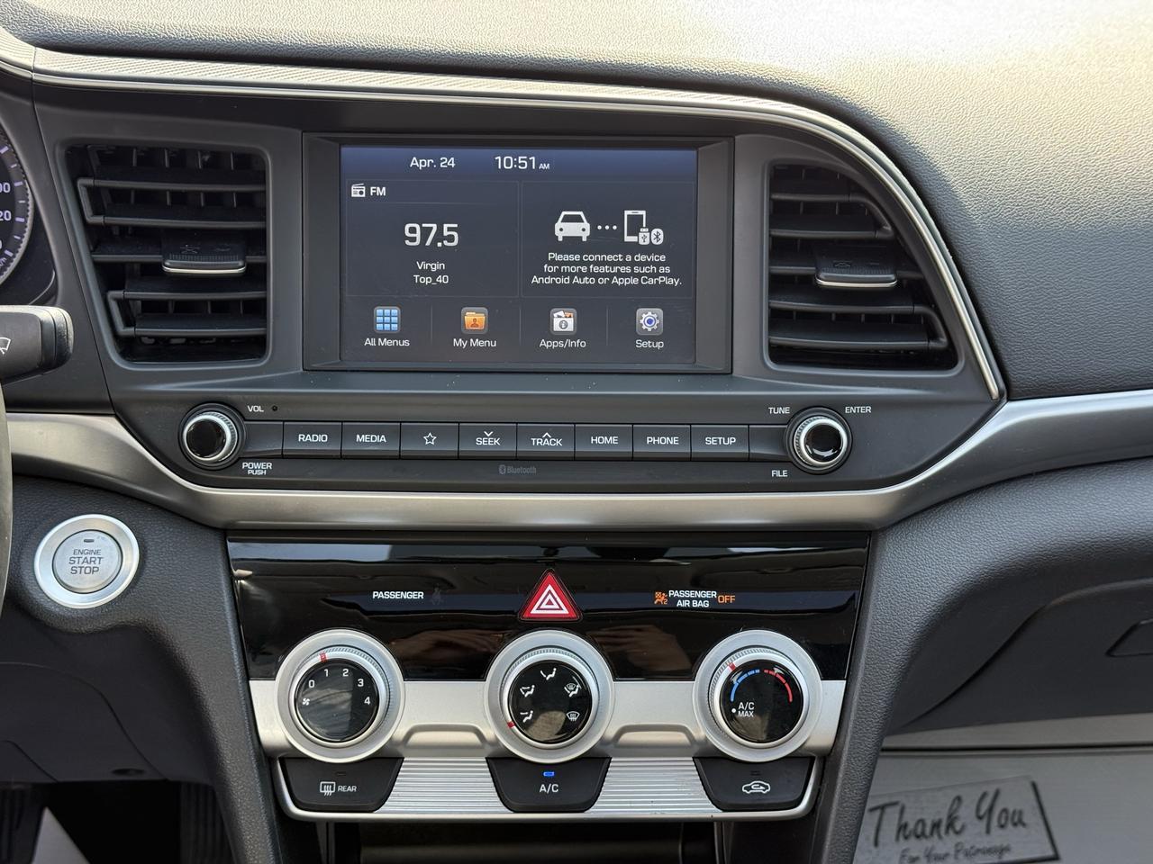 2020 Hyundai Elantra Preferred w/Sun & Safety Package Photo