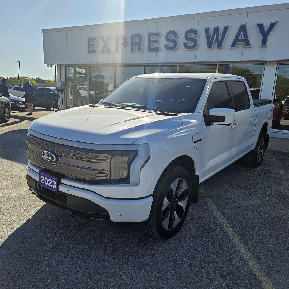 <p>Get ready to experience the future of towing and hauling with this exceptional pre-owned 2023 Ford F-150 Platinum, now available at Expressway Motors Ltd.! Dressed in a stunning Star White Tri-Coat Metallic finish, this F-150 Platinum isnt just a truck; its a statement of power, innovation, and uncompromising luxury. Step inside to discover a meticulously crafted Black Leather interior, offering a refined and comfortable sanctuary for every journey, whether youre navigating city streets or conquering the open road. This all-wheel-drive powerhouse boasts a spacious four-door cab, ensuring ample room for your crew and all their gear.</p><p>This isnt your average electric truck. This 2023 F-150 Platinum is equipped with the game-changing <strong>Extended Range Battery</strong>, giving you the freedom to travel further and tackle more without compromise. Paired with the advanced <strong>Towing Tech Pack</strong>, youll have unparalleled confidence and capability when it comes to towing. From its striking exterior to its sophisticated interior, this truck is engineered for those who demand the best. With only 31,824 kilometers on the odometer, this F-150 Platinum is just getting started on its impressive legacy.</p><p>Here are 5 of the most sizzling features youll find in this incredible 2023 Ford F-150 Platinum:</p><ul><li><strong>Extended Range Battery:</strong> Go further, do more. Experience the freedom of extended electric driving range that redefines what an electric truck can achieve.</li><li><strong>Towing Pack:</strong> Tow with unparalleled precision and ease. This advanced package provides intelligent features designed to make your towing experience safer and more efficient than ever before.</li><li><strong>Platinum Trim Luxury:</strong> Indulge in premium craftsmanship. The Platinum trim offers an elevated level of refinement with exquisite materials and sophisticated design throughout the cabin.</li><li><strong>Star White Tri-Coat Metallic Exterior:</strong> Turn heads wherever you go. This stunning, multi-layered paint finish gleams with depth and brilliance, showcasing the F-150s bold presence.</li><li><strong>All-Wheel Drive Capability:</strong> Conquer any terrain with confidence. The intelligent all-wheel-drive system provides superior traction and stability in a variety of driving conditions.</li></ul><p><strong><em>Powered by AutoIntelligence&trade;</em></strong></p><p>Vehicle information has been generated using artificial intelligence and is provided for informational purposes only. While efforts are made to ensure accuracy, please confirm all details directly with the dealer.</p><p class=MsoNormal style=margin: 0cm 0cm 8pt; line-height: 13.8pt; font-size: 12pt; font-family: Aptos, sans-serif;><strong><span style=font-family: Calibri, sans-serif;>Carfax history report available with every vehicle!</span></strong></p><p>&nbsp;</p><p class=MsoNormal style=margin: 0cm 0cm 8pt; line-height: 13.8pt; font-size: 12pt; font-family: Aptos, sans-serif;><em><span style=font-family: Calibri, sans-serif;>The Vehicles History is no mystery!</span></em></p><p>&nbsp;</p><p class=MsoNormal style=margin: 0cm 0cm 8pt; line-height: 13.8pt; font-size: 12pt; font-family: Aptos, sans-serif;><strong><span style=font-family: Calibri, sans-serif;>2 locations to better serve YOU! &ndash; Stratford and New Hamburg<br>New or Pre-Owned vehicles are shared between both locations &ndash; please contact Sales to confirm.</span></strong></p><p>&nbsp;</p><p class=MsoNormal style=margin: 0cm 0cm 8pt; line-height: 13.8pt; font-size: 12pt; font-family: Aptos, sans-serif;><span style=font-family: Calibri, sans-serif;>That&rsquo;s something that can be said for every used vehicle purchased at&nbsp;<strong>Expressway</strong>.</span></p><p>&nbsp;</p><p class=MsoNormal style=margin: 0cm 0cm 8pt; line-height: 13.8pt; font-size: 12pt; font-family: Aptos, sans-serif;><span style=font-family: Calibri, sans-serif;>Purchasing a used vehicle from&nbsp;<strong>Expressway&nbsp;</strong>is a decision that you will be able to make with confidence knowing that you&rsquo;re getting the most that a vehicle and dealership can offer to you.</span></p><p>&nbsp;</p><p class=MsoNormal style=margin: 0cm 0cm 8pt; line-height: 13.8pt; font-size: 12pt; font-family: Aptos, sans-serif;><span style=font-family: Calibri, sans-serif;>Used Vehicle Warranty Coverage &ndash; Expressway Motors Limited<br><br>All Expressway Certified Vehicles include the following coverage, subject to terms and conditions:</span></p><p><br><br></p><ul style=margin-bottom: 0cm; margin-top: 0cm; type=square><li class=MsoNormal style=margin: 0cm 0cm 12pt; line-height: 13.8pt; font-size: 12pt; font-family: Aptos, sans-serif;><span style=font-family: Calibri, sans-serif;>Remaining Factory Warranty:</span></li></ul><p><br><br><br></p><ul style=margin-bottom: 0cm; margin-top: 0cm; type=square><li class=MsoNormal style=margin: 0cm 0cm 8pt; line-height: 13.8pt; font-size: 12pt; font-family: Aptos, sans-serif;><span style=font-family: Calibri, sans-serif;>If the vehicle is still within the manufacture&rsquo;s original warranty period, that coverage is fully transferable and can be used at any authorized Ford dealership in Canada or the United States.</span></li></ul><p><br><br><br></p><ul style=margin-bottom: 0cm; margin-top: 0cm; type=square><li class=MsoNormal style=margin: 0cm 0cm 8pt; line-height: 13.8pt; font-size: 12pt; font-family: Aptos, sans-serif;><span style=font-family: Calibri, sans-serif;>30-Day / 500km MTO Safety Warranty: From the date of delivery, Expressway Motors Ltd offers coverage on all safety-related component failures for 30 days or 500km (whichever comes first). This includes a $0 deductible when repairs are completed at Expressway Motors Ltd. (New Hamburg or Stratford)</span></li></ul><p><br><br><br></p><ul style=margin-bottom: 0cm; margin-top: 0cm; type=square><li class=MsoNormal style=margin: 0cm 0cm 8pt; line-height: 13.8pt; font-size: 12pt; font-family: Aptos, sans-serif;><span style=font-family: Calibri, sans-serif;>6-Mon / 6,000km Powertrain PLUS Warranty: This coverage includes major components such as engine, transmission, driveline, steering and suspension. It excludes minor fluid leaks (drips and seepage). A $200 deductible applies per claim. This warranty is exclusive to Expressway Motors Ltd and all covered repairs must be completed at our New Hamburg or Stratford locations.</span></li></ul><p><br><br><br></p><ul style=margin-bottom: 0cm; margin-top: 0cm; type=square><li class=MsoNormal style=margin: 0cm 0cm 8pt; line-height: 13.8pt; font-size: 12pt; font-family: Aptos, sans-serif;><span style=font-family: Calibri, sans-serif;>*Terms are subject to change. See your Sales Consultant for details.</span></li></ul><p><br><br></p><p class=MsoNormal style=margin: 0cm 0cm 13.5pt; line-height: normal; font-size: 12pt; font-family: Aptos, sans-serif;><strong><span style=font-family: Calibri, sans-serif;>Warranty:</span></strong><span style=font-family: Calibri, sans-serif;>&nbsp;We offer best in class Extended Protection options with flexible terms that can be tailored to your needs at a price that you can afford.</span></p><p>&nbsp;</p><p class=MsoNormal style=margin: 0cm 0cm 8pt; line-height: 13.8pt; font-size: 12pt; font-family: Aptos, sans-serif;><strong><span style=font-family: Calibri, sans-serif;>Finance:</span></strong><span style=font-family: Calibri, sans-serif;>&nbsp;At Expressway we have some of the best Finance Managers in the business that work with all the Major banks and Core Lenders. The Relationships we have built will help guarantee that you get the lowest rate possible</span></p><p>&nbsp;</p><p class=MsoNormal style=margin: 0cm 0cm 8pt; line-height: 13.8pt; font-size: 12pt; font-family: Aptos, sans-serif;><span style=font-family: Calibri, sans-serif;>Check out our great selection of vehicles at Expressway in New Hamburg and Stratford Locations!</span></p><p>&nbsp;</p><p class=MsoNormal style=margin: 0cm 0cm 8pt; line-height: 13.8pt; font-size: 12pt; font-family: Aptos, sans-serif;><strong><span style=font-family: Calibri, sans-serif;>Call Expressway for your quote today!</span></strong></p><p>&nbsp;</p><p class=MsoNormal style=margin: 0cm 0cm 8pt; line-height: 13.8pt; font-size: 12pt; font-family: Aptos, sans-serif;><strong><span style=font-family: Calibri, sans-serif;>New Hamburg:</span></strong><span style=font-family: Calibri, sans-serif;>&nbsp;<a href=tel:+15196623900><span style=color: #0563c1;>519*662*3900</span></a></span></p><p>&nbsp;</p><p class=MsoNormal style=margin: 0cm 0cm 8pt; line-height: 13.8pt; font-size: 12pt; font-family: Aptos, sans-serif;><strong><span style=font-family: Calibri, sans-serif;>Stratford</span></strong><span style=font-family: Calibri, sans-serif;>:&nbsp;<a href=tel:+15192713900><span style=color: #0563c1;>519*271*3900</span></a></span></p><p>&nbsp;</p><p class=MsoNormal style=margin: 0cm 0cm 8pt; line-height: 13.8pt; font-size: 12pt; font-family: Aptos, sans-serif;><span style=font-family: Calibri, sans-serif;>or visit us online at:&nbsp;<a href=https://www.expresswayford.com/><span style=color: #0563c1;>www.expresswayford.com</span></a></span></p><p>&nbsp;</p><p class=MsoNormal style=margin: 0cm 0cm 8pt; line-height: 13.8pt; font-size: 12pt; font-family: Aptos, sans-serif;><strong><span style=font-family: Calibri, sans-serif;>**ALL REPAIRS MUST BE DONE BY EXPRESSWAY MOTORS LTD, STRATFORD OR NEW HAMBURG LOCATIONS**</span></strong></p><p>&nbsp;</p><p class=MsoNormal style=margin: 0cm 0cm 8pt; line-height: 13.8pt; font-size: 12pt; font-family: Aptos, sans-serif;><strong><span style=font-family: Calibri, sans-serif;>We pride ourselves in No Hassle, No Pressure, Honest Service. We practice full disclosure with all our used vehicles and have a Better Business Bureau A+ rating!</span></strong></p><p>&nbsp;</p><p class=MsoNormal style=margin: 0cm 0cm 8pt; line-height: 13.8pt; font-size: 12pt; font-family: Aptos, sans-serif;><span style=font-size: 8pt; font-family: Calibri, sans-serif;>**Expressway reserves the right to correct any errors and omissions that occur on this site. (Incl, but not limited to price, incl. Event price rollbacks, vehicles features & more).</span></p><p>&nbsp;</p><p class=MsoNormal style=margin: 0cm 0cm 8pt; line-height: 13.8pt; font-size: 12pt; font-family: Aptos, sans-serif;><span style=font-size: 8pt; font-family: Calibri, sans-serif;>** Expressway is a Fair Market Price Dealership pricing subject to change with current market conditions</span></p>