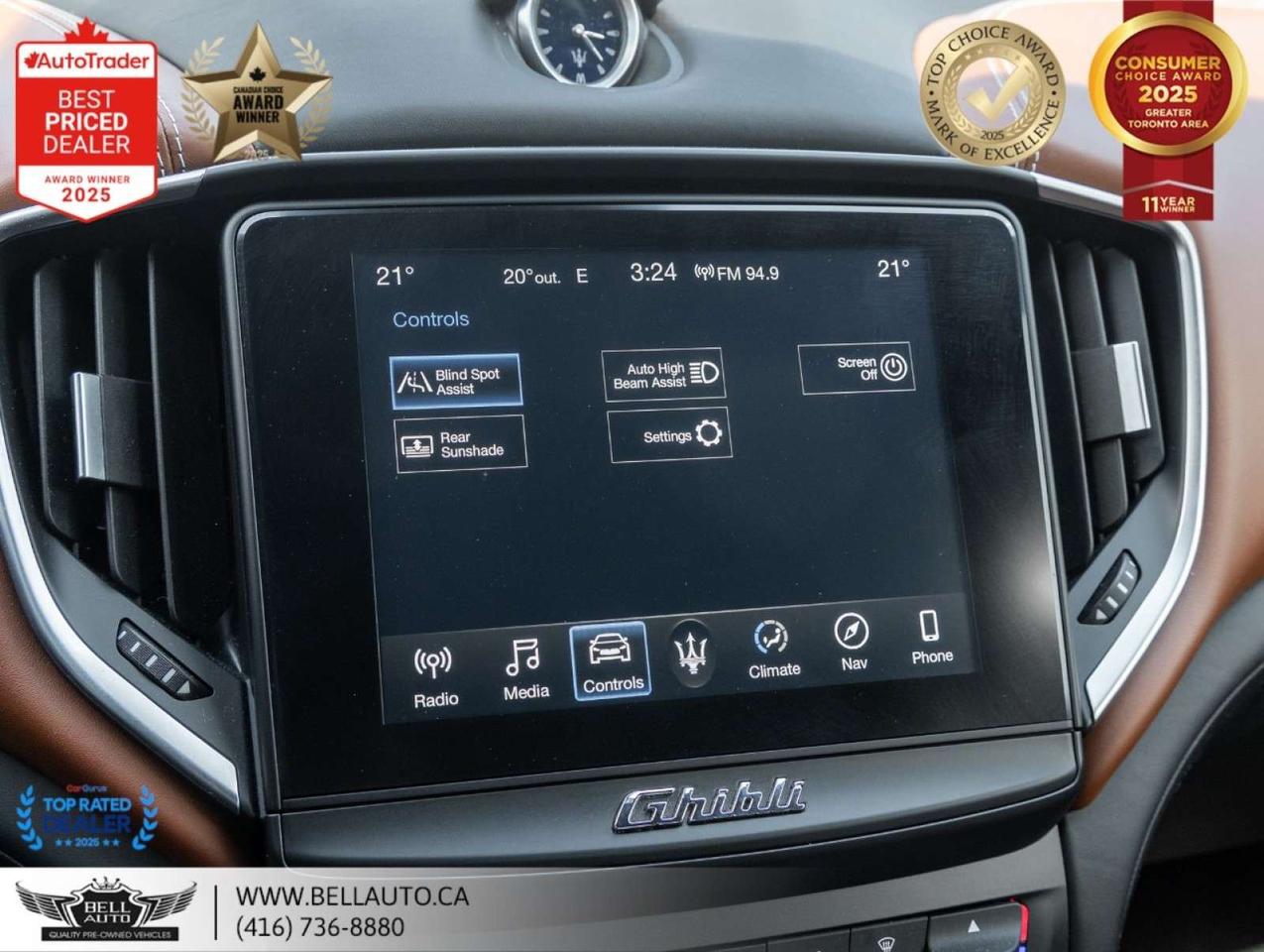 2017 Maserati Ghibli S Q4   ZEGNA   NAVI   B.CAM   HARMAN   SUNROOF   NOACCIDENT Photo