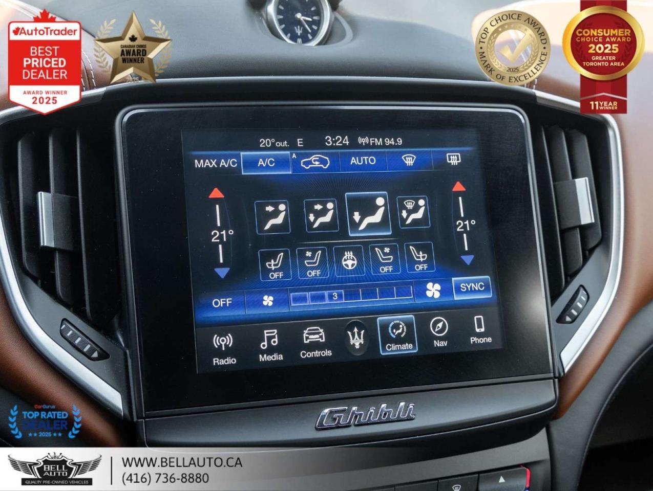 2017 Maserati Ghibli S Q4   ZEGNA   NAVI   B.CAM   HARMAN   SUNROOF   NOACCIDENT Photo